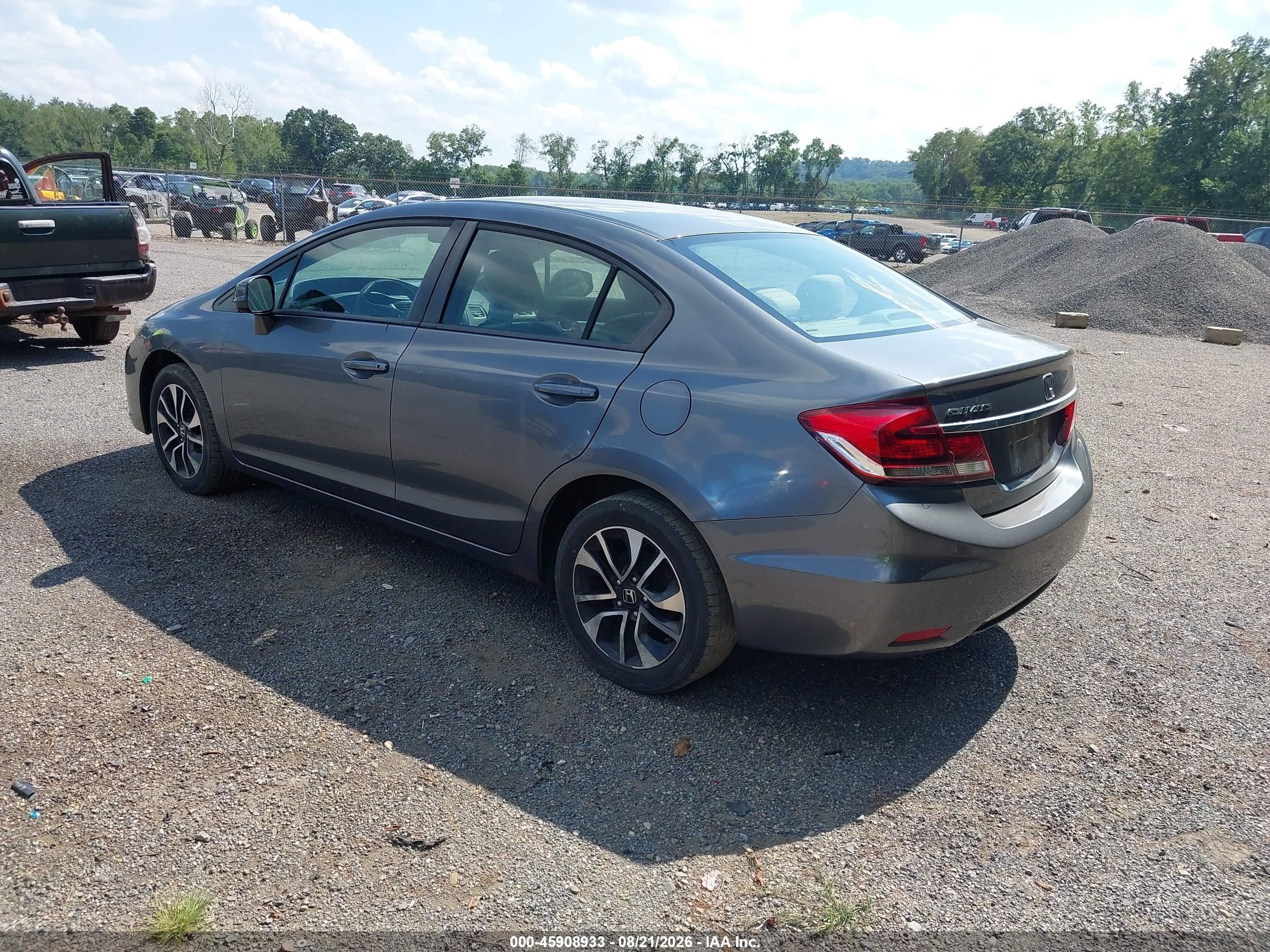 2013 Honda Civic Ex Gray vin: 19XFB2F86DE037287