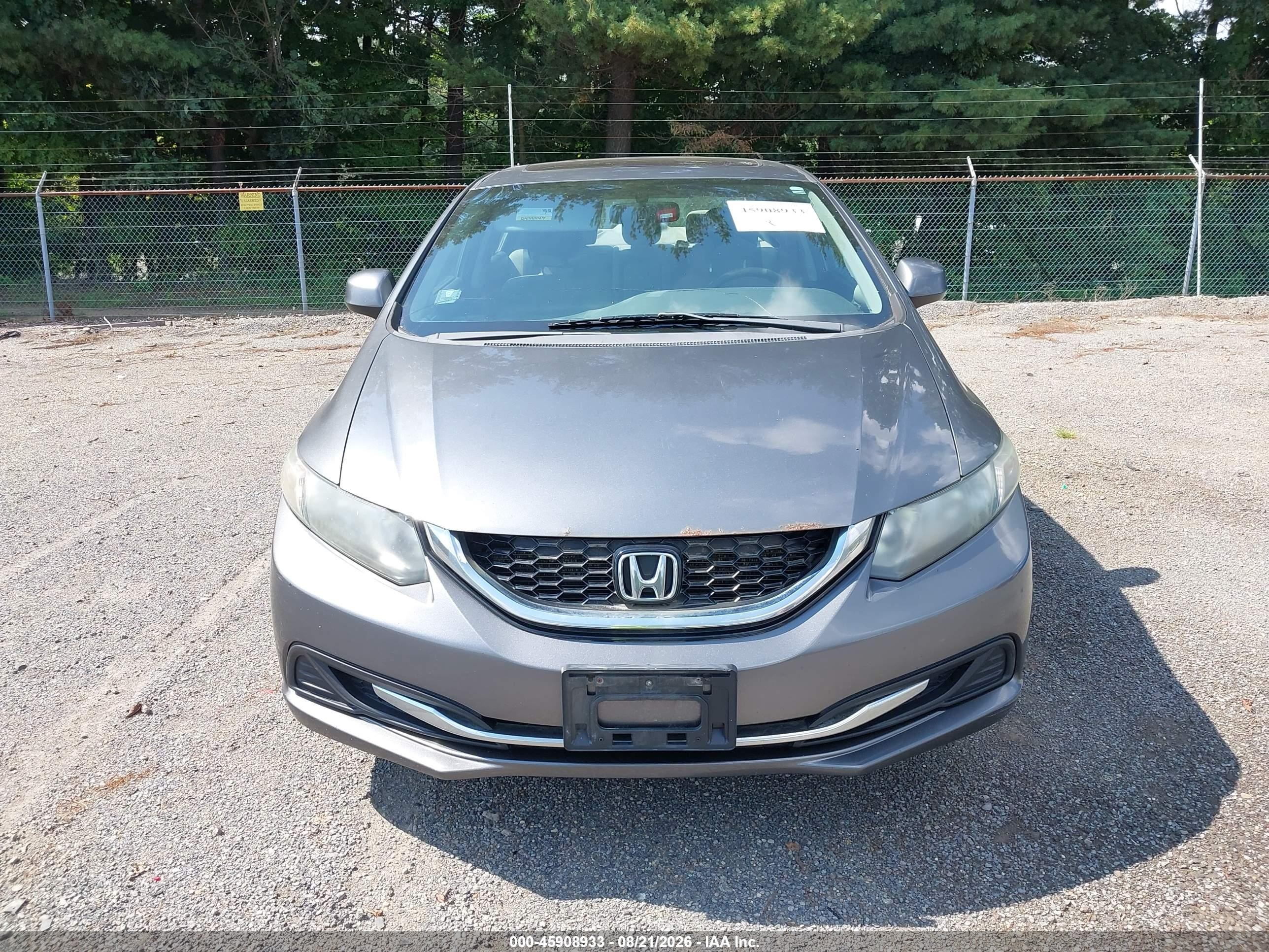 2013 Honda Civic Ex Gray vin: 19XFB2F86DE037287