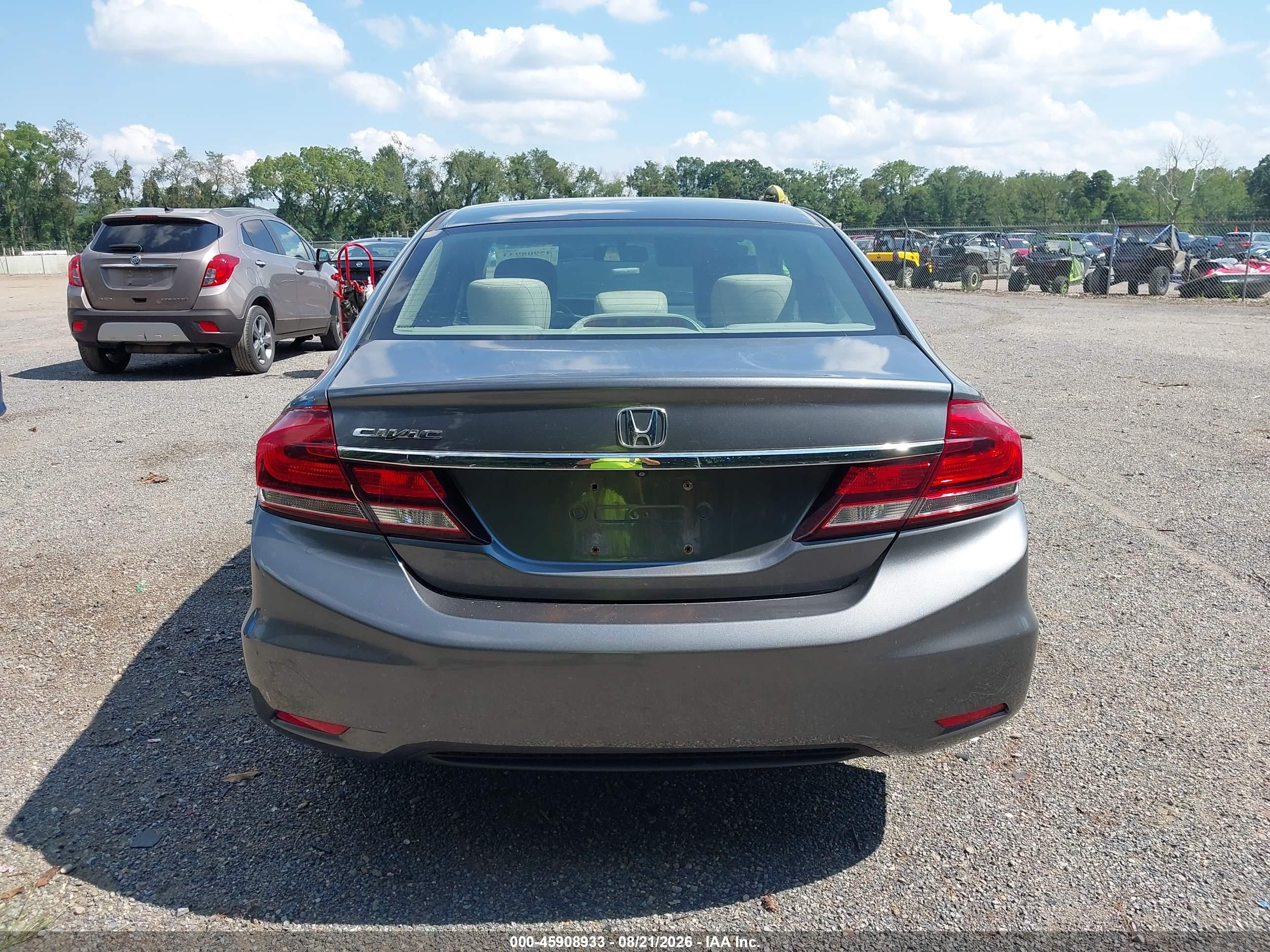 2013 Honda Civic Ex Gray vin: 19XFB2F86DE037287