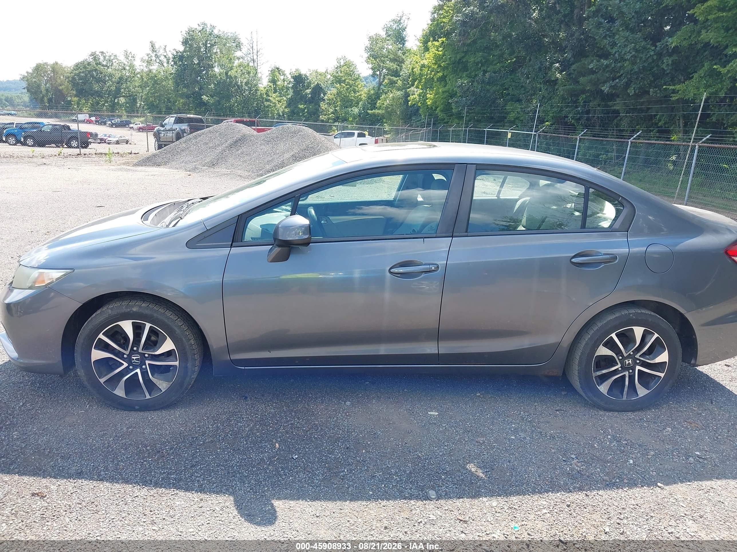 2013 Honda Civic Ex Gray vin: 19XFB2F86DE037287