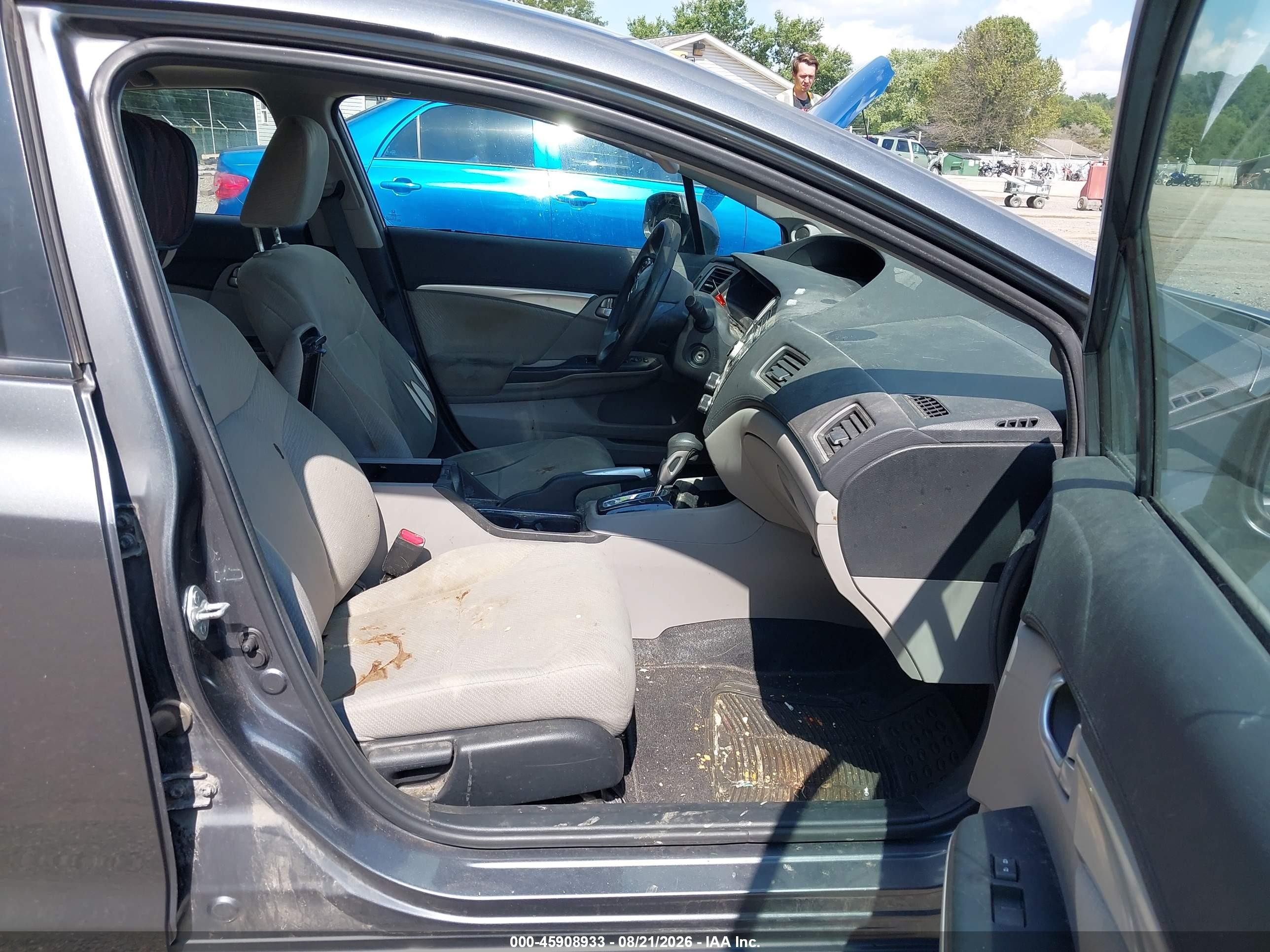 2013 Honda Civic Ex Gray vin: 19XFB2F86DE037287