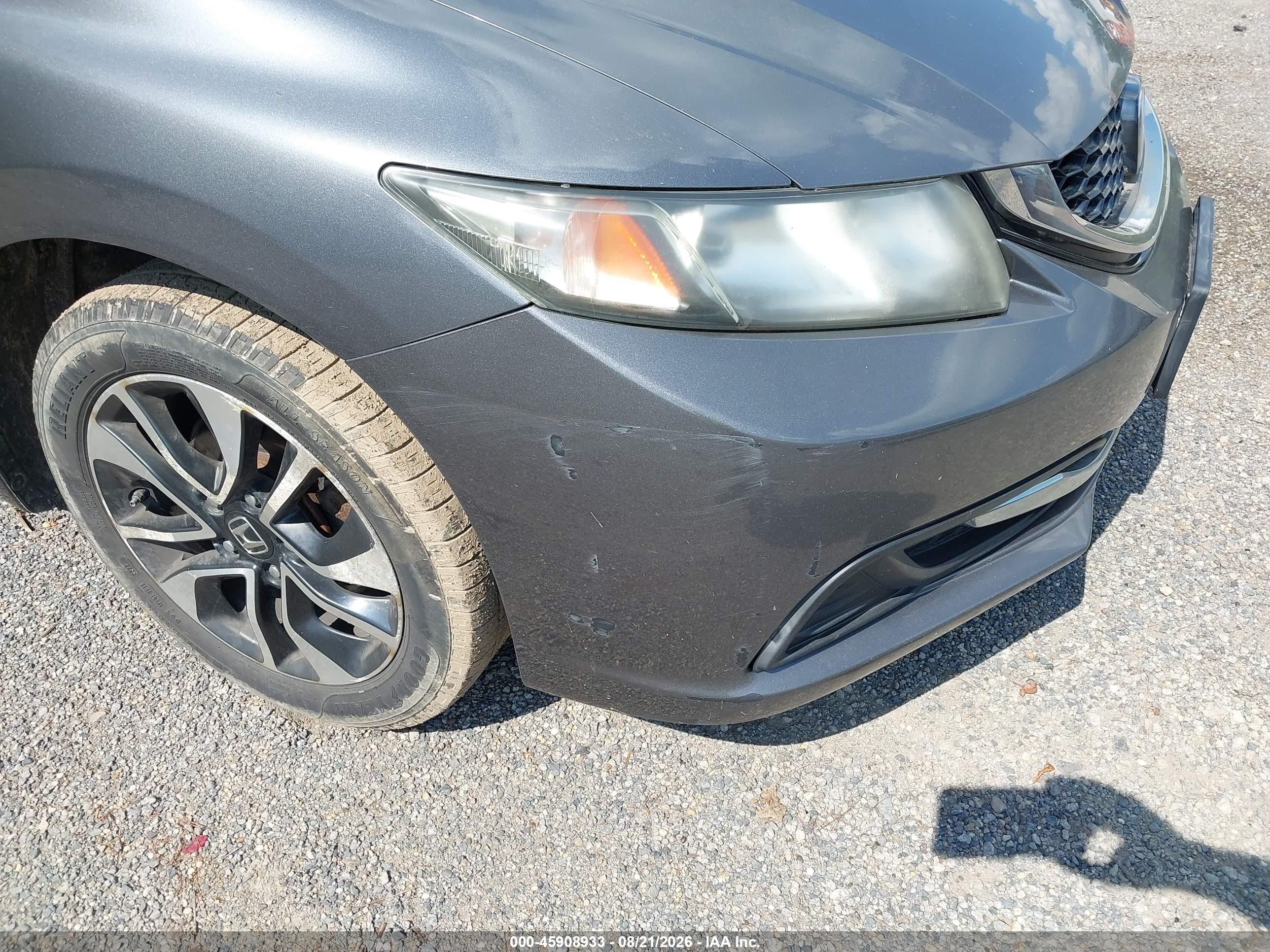 2013 Honda Civic Ex Gray vin: 19XFB2F86DE037287