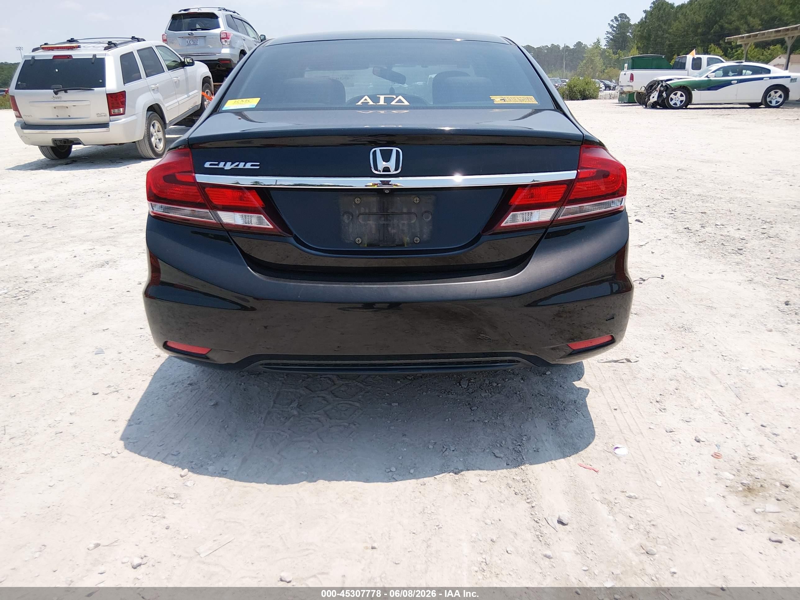 2013 Honda Civic Ex Black vin: 19XFB2F86DE050573