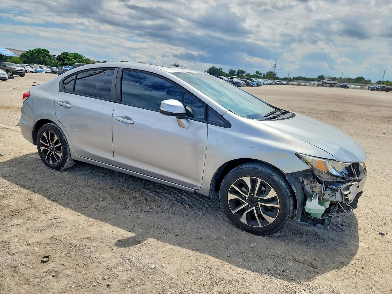 2013 Honda Civic Ex Silver vin: 19XFB2F86DE062349