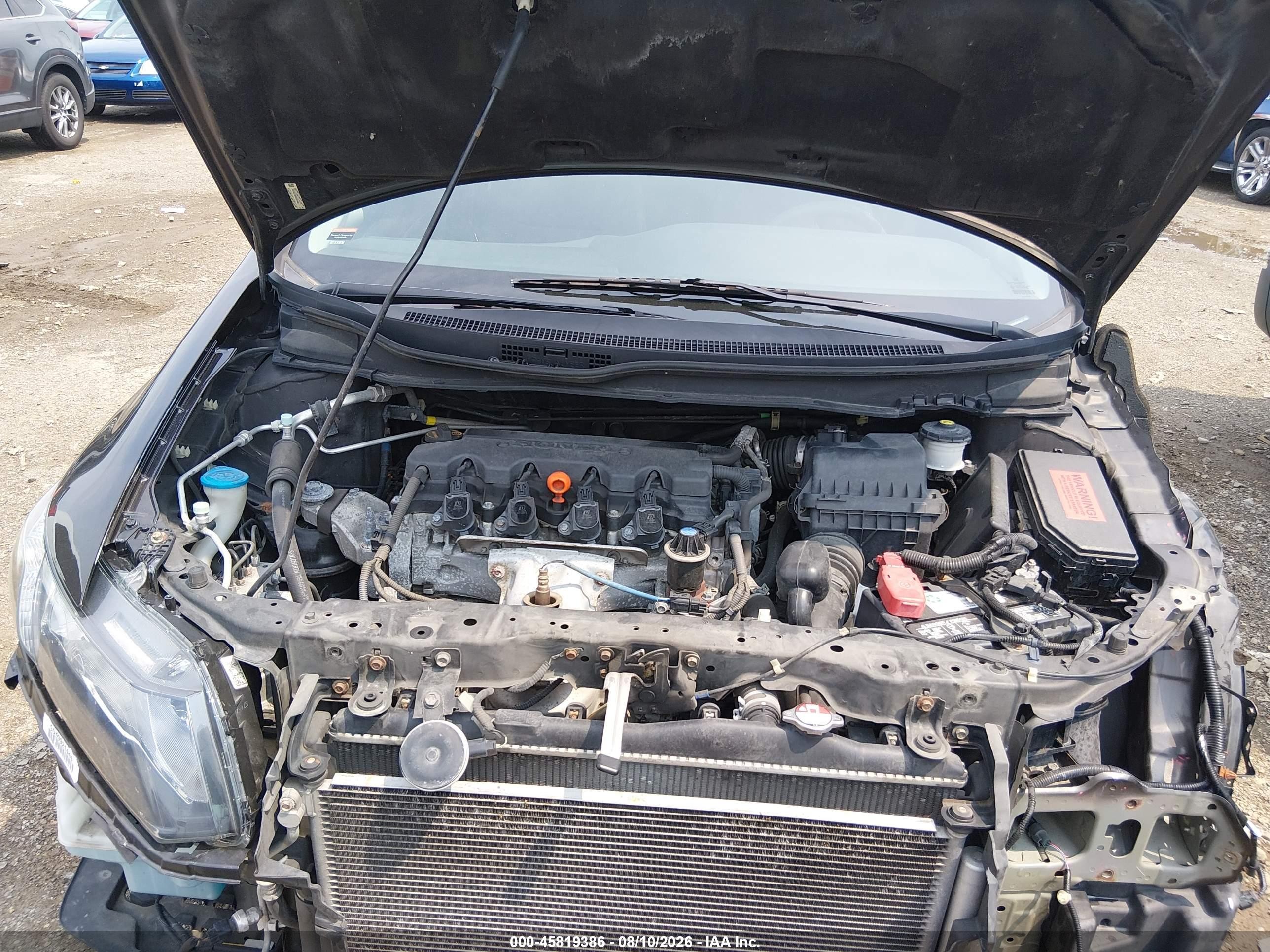 2013 Honda Civic Ex Черный vin: 19XFB2F86DE074565