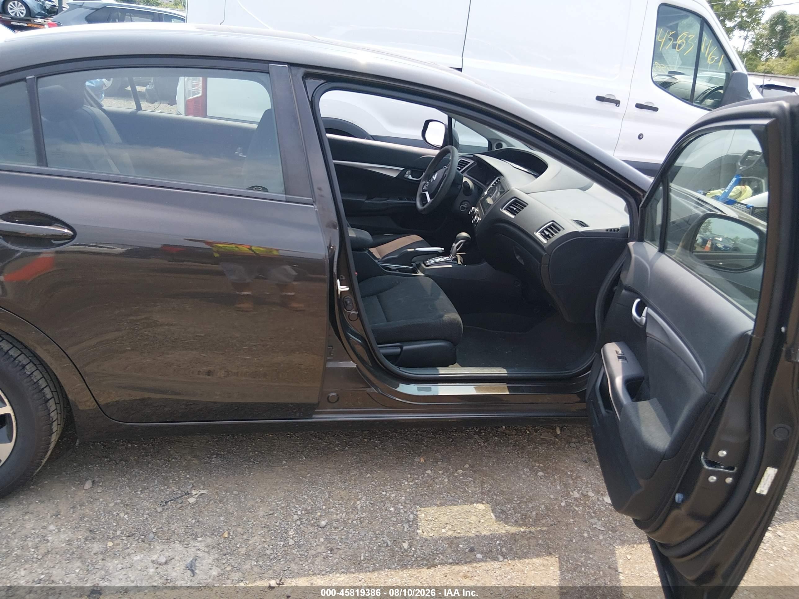 2013 Honda Civic Ex Черный vin: 19XFB2F86DE074565