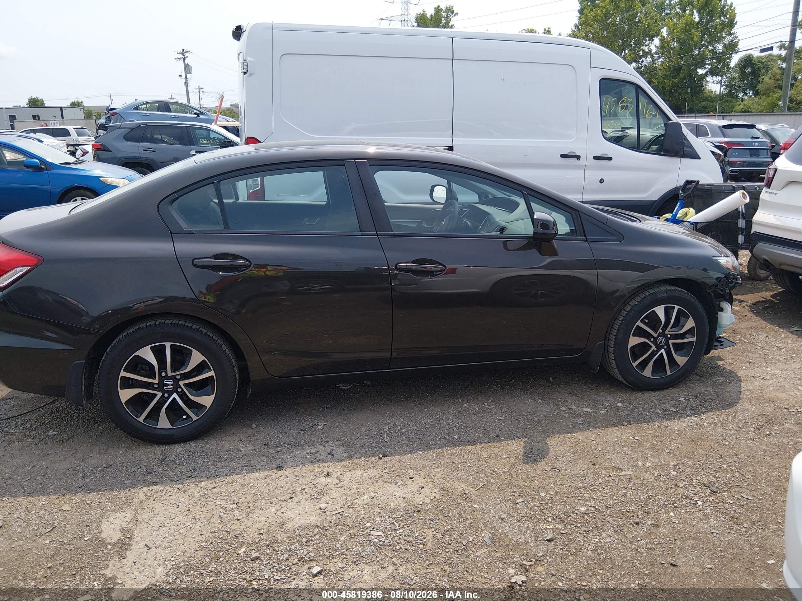 2013 Honda Civic Ex Черный vin: 19XFB2F86DE074565