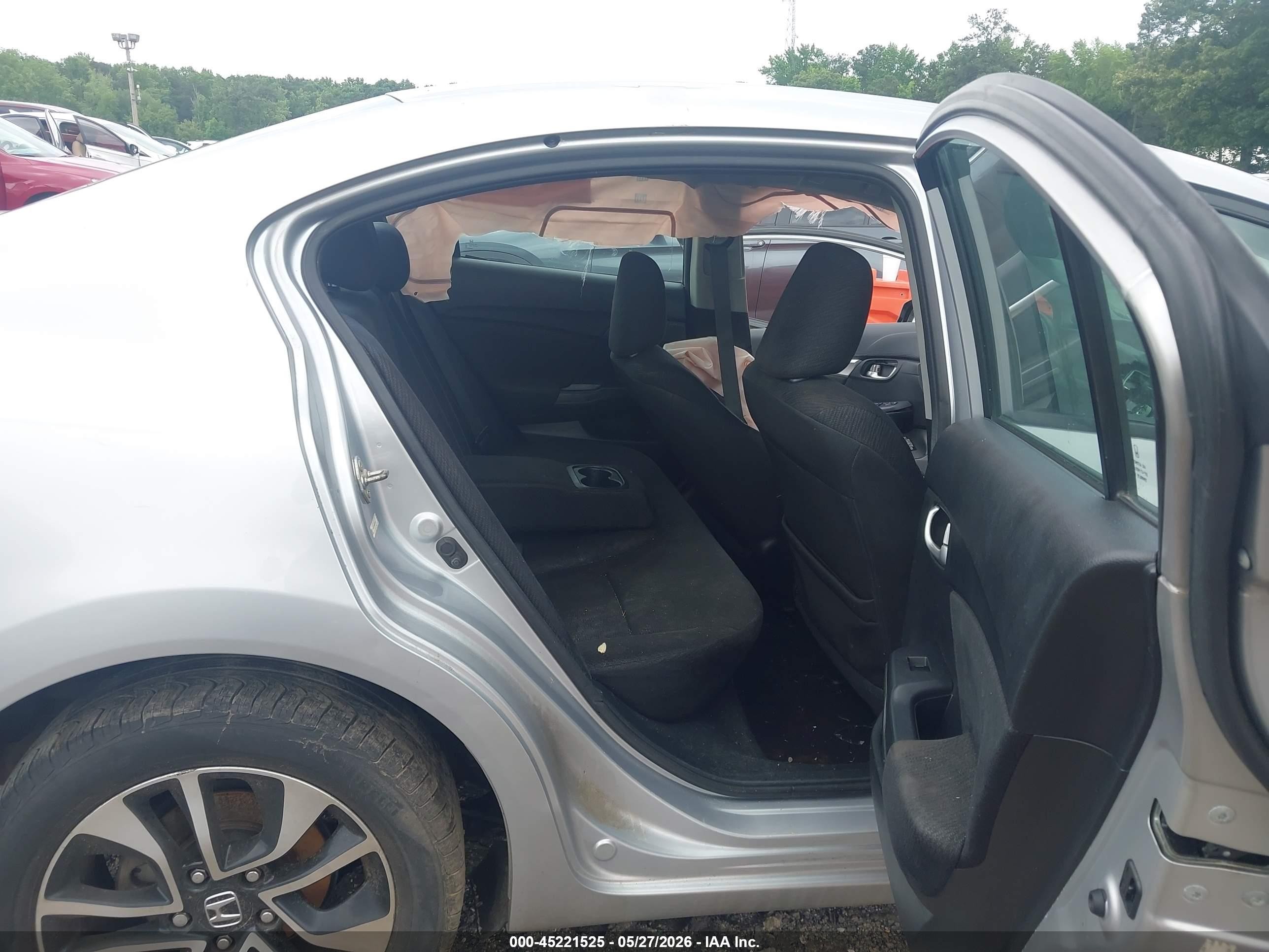 2013 Honda Civic Ex Silver vin: 19XFB2F86DE088191