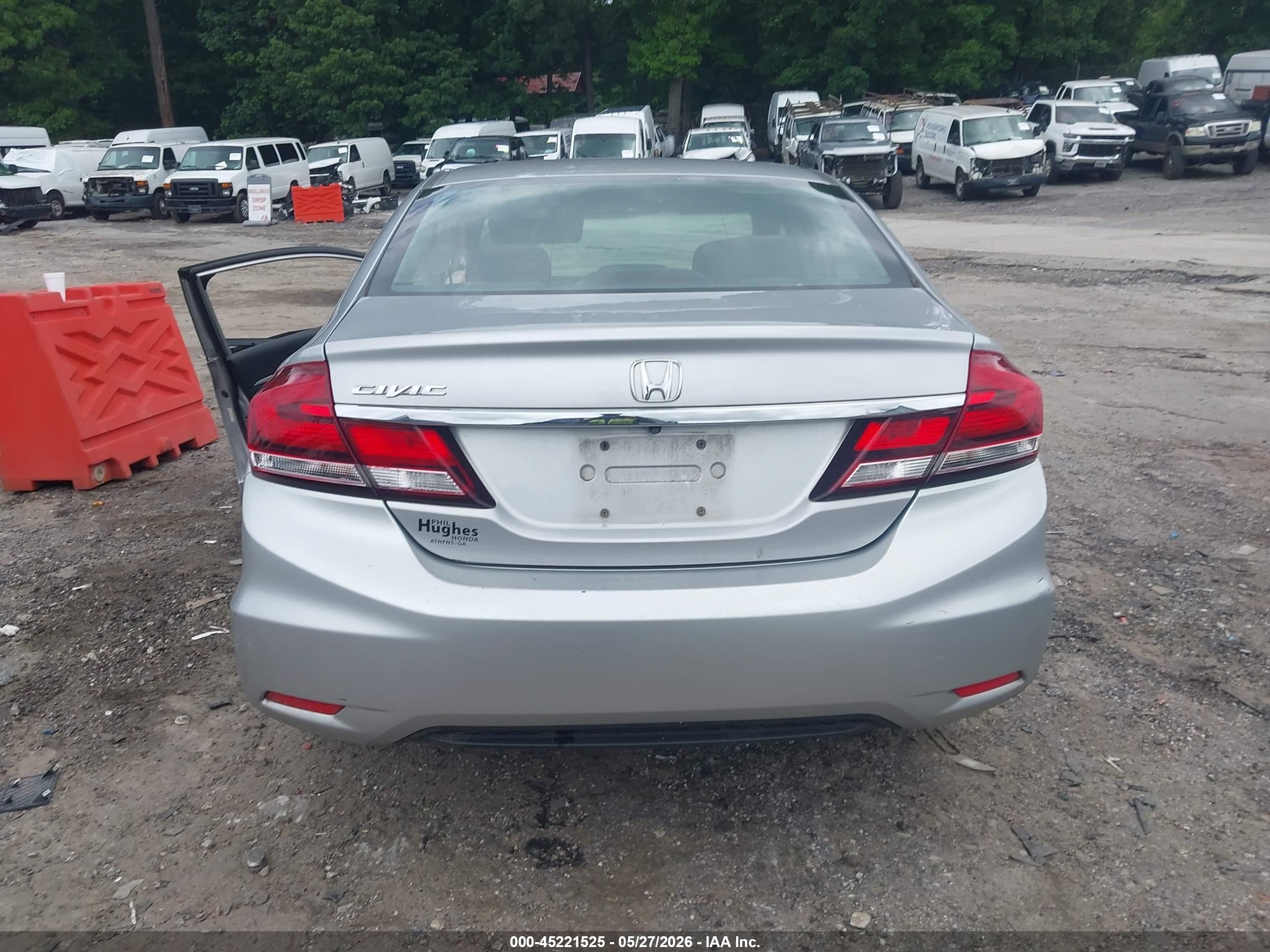 2013 Honda Civic Ex Silver vin: 19XFB2F86DE088191