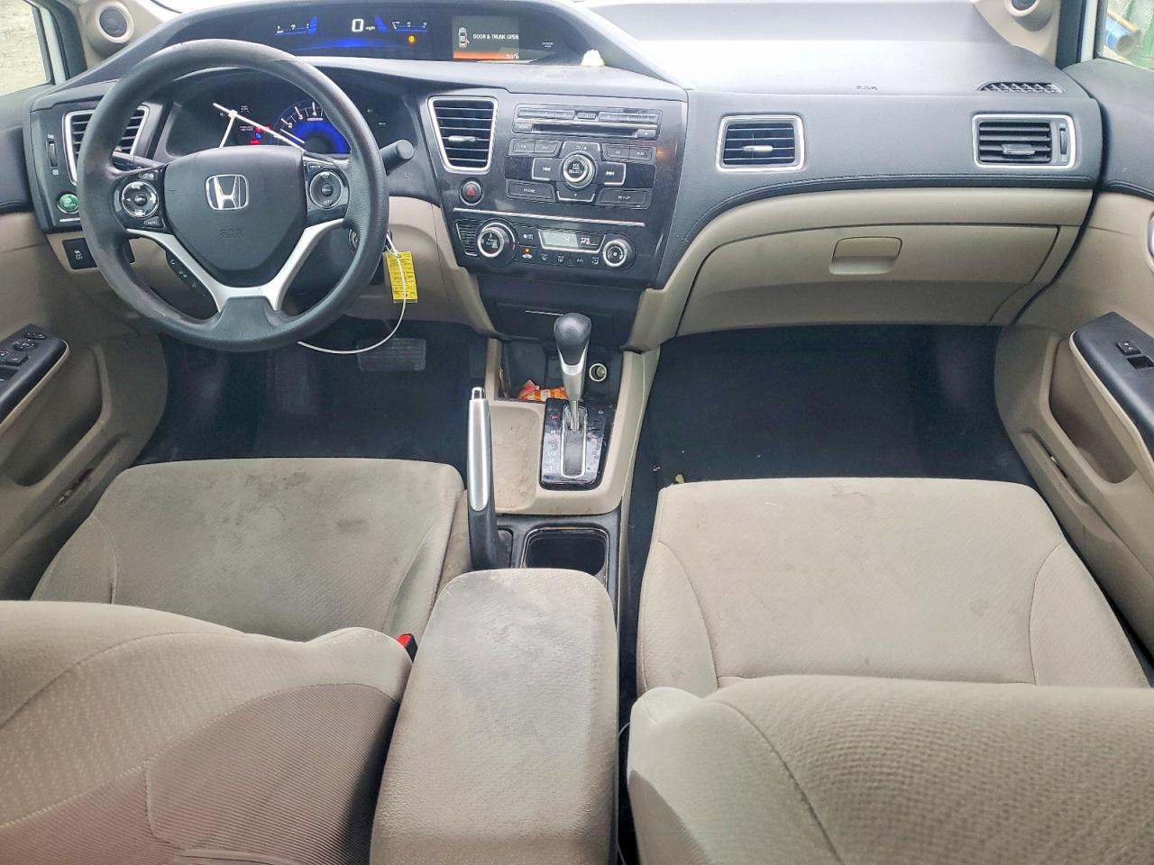 2013 Honda Civic Ex White vin: 19XFB2F86DE098624