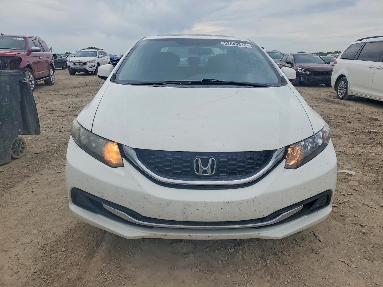 2013 Honda Civic Ex White vin: 19XFB2F86DE098624