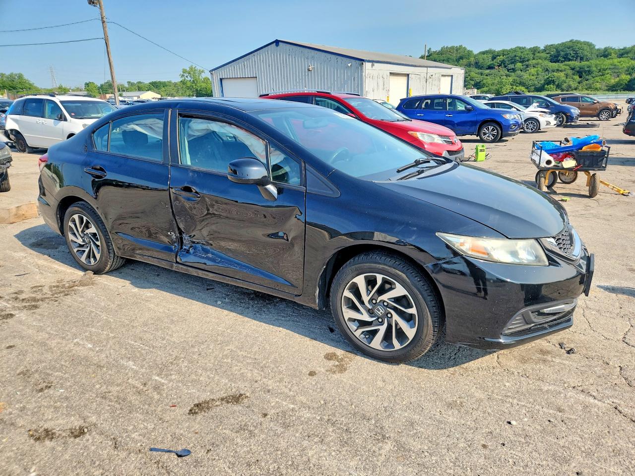 2013 Honda Civic Ex Черный vin: 19XFB2F86DE210581