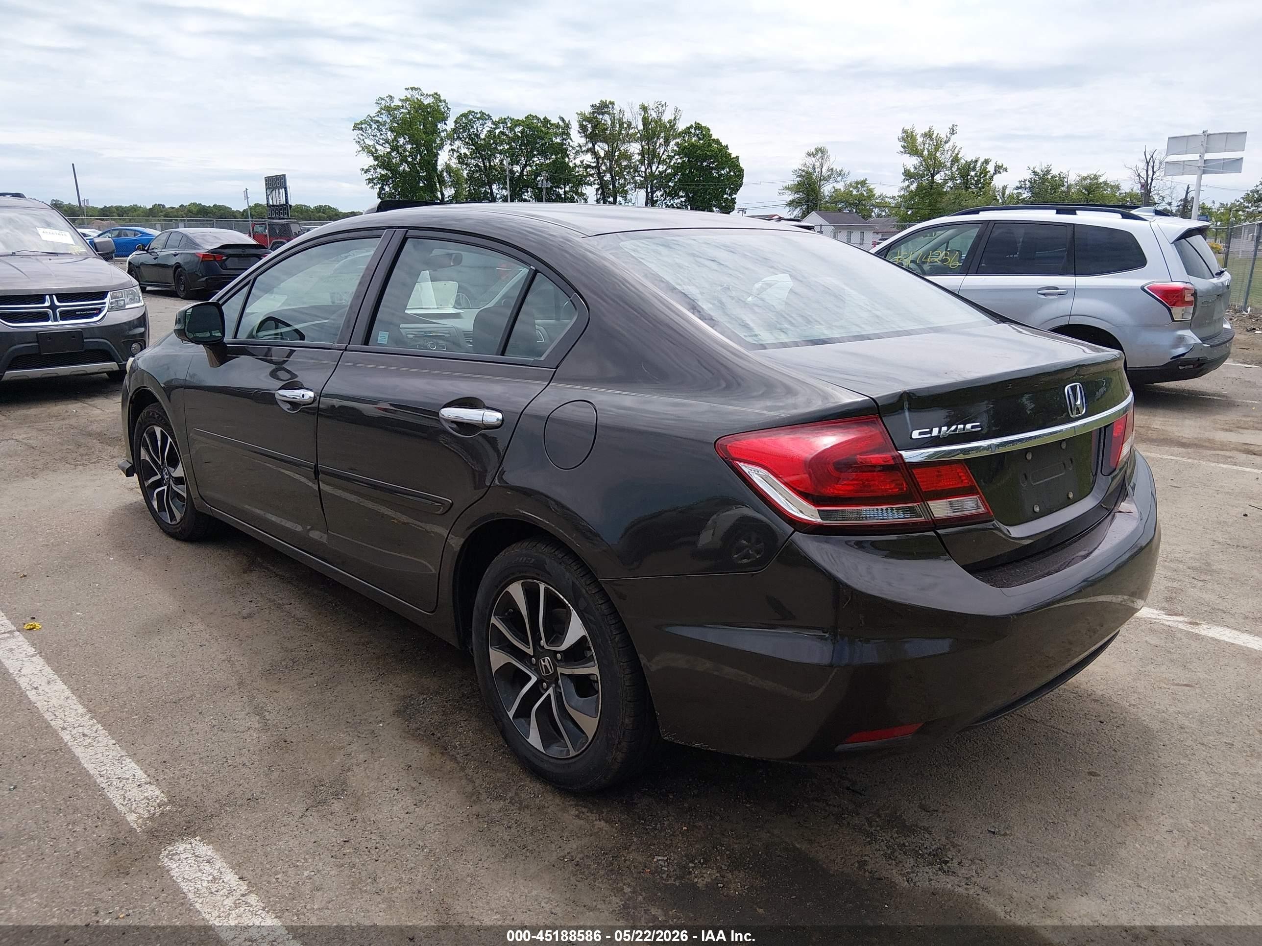 2013 Honda Civic Ex Серый vin: 19XFB2F86DE213142