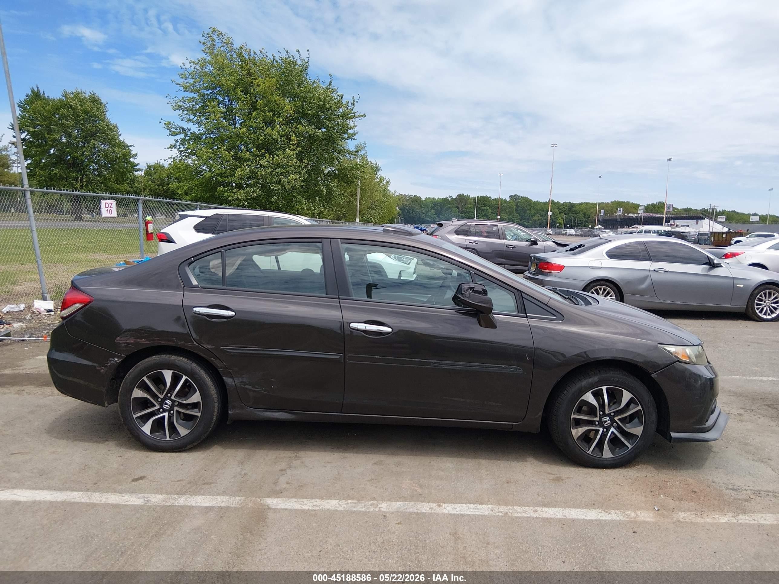 2013 Honda Civic Ex Серый vin: 19XFB2F86DE213142