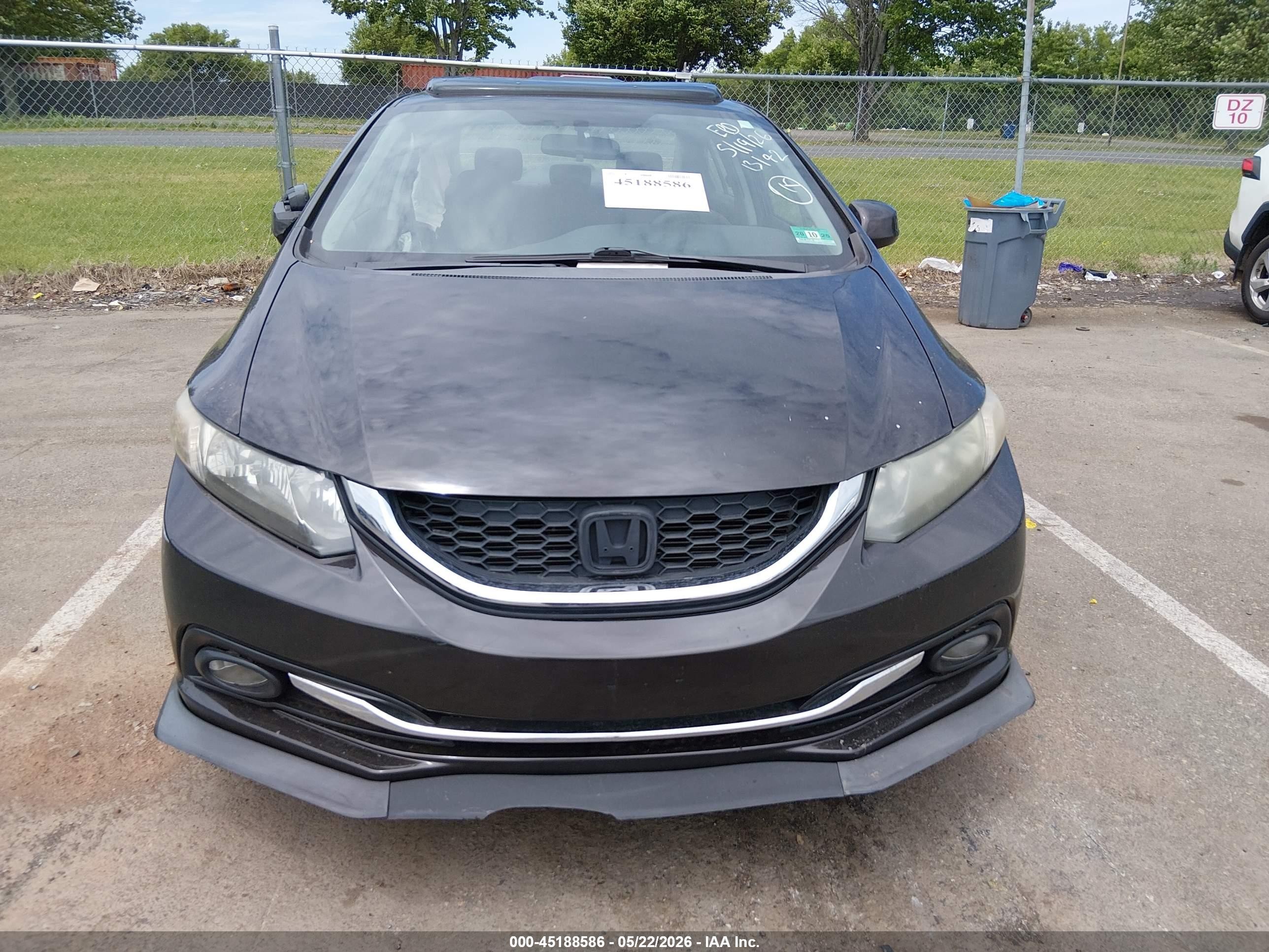 2013 Honda Civic Ex Серый vin: 19XFB2F86DE213142