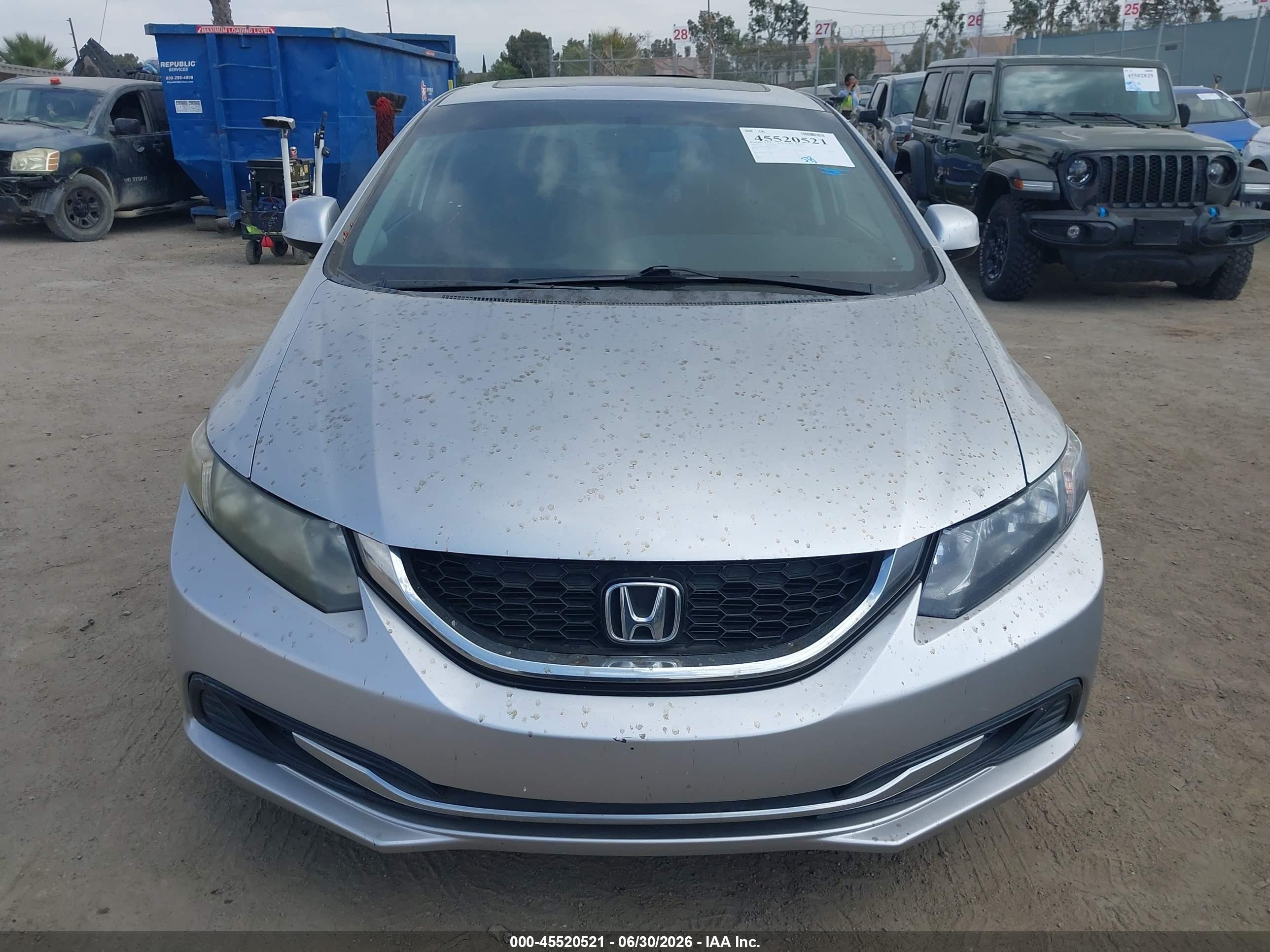 2013 Honda Civic Ex Gray vin: 19XFB2F86DE222472