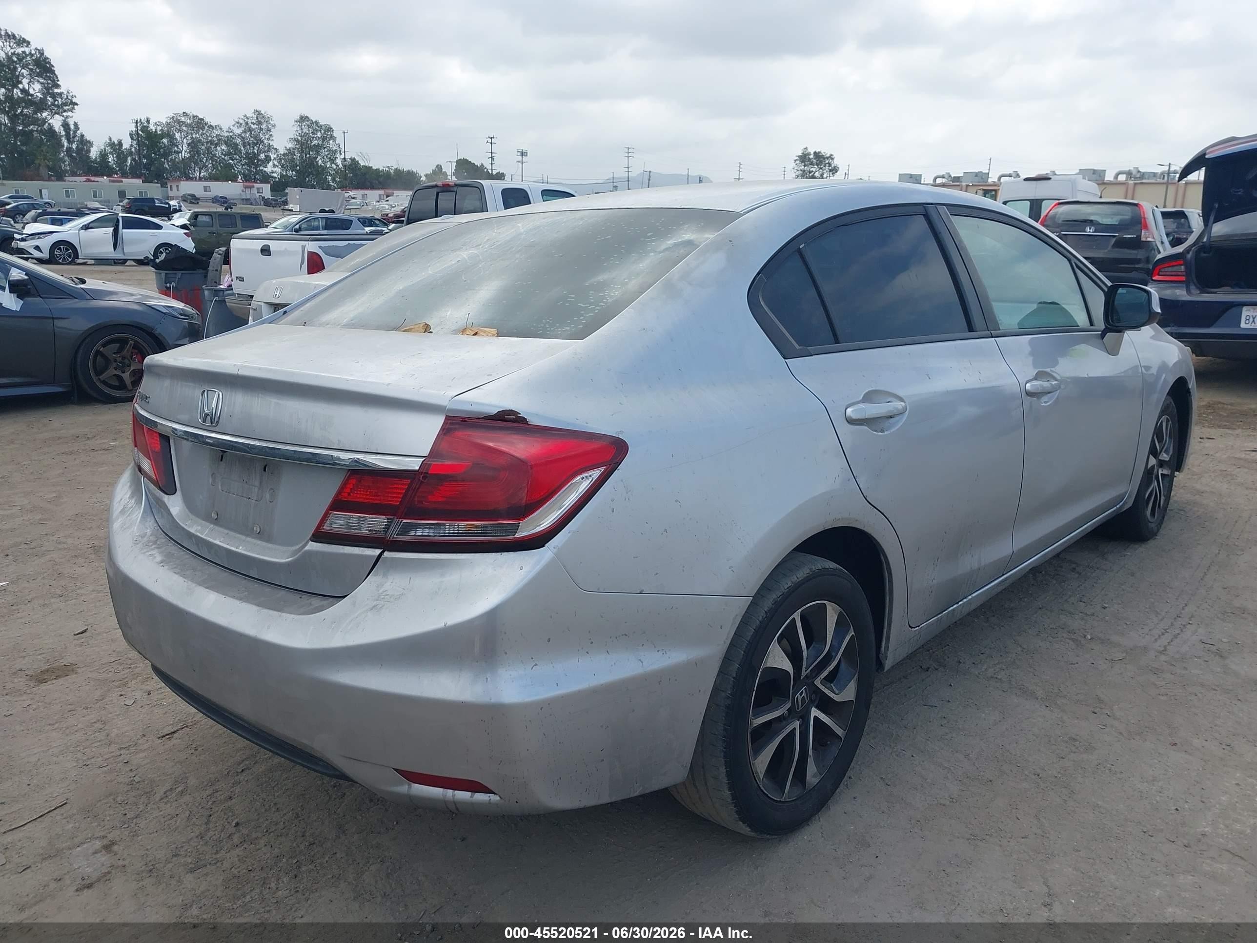 2013 Honda Civic Ex Gray vin: 19XFB2F86DE222472
