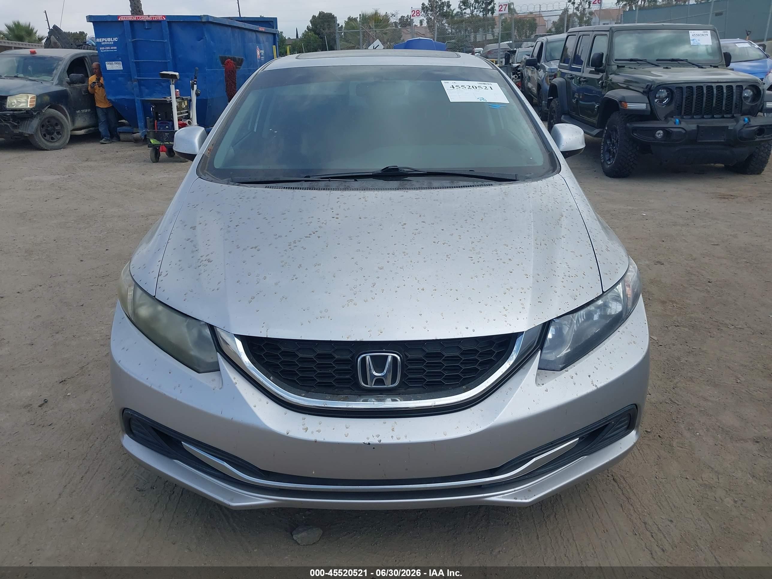 2013 Honda Civic Ex Gray vin: 19XFB2F86DE222472