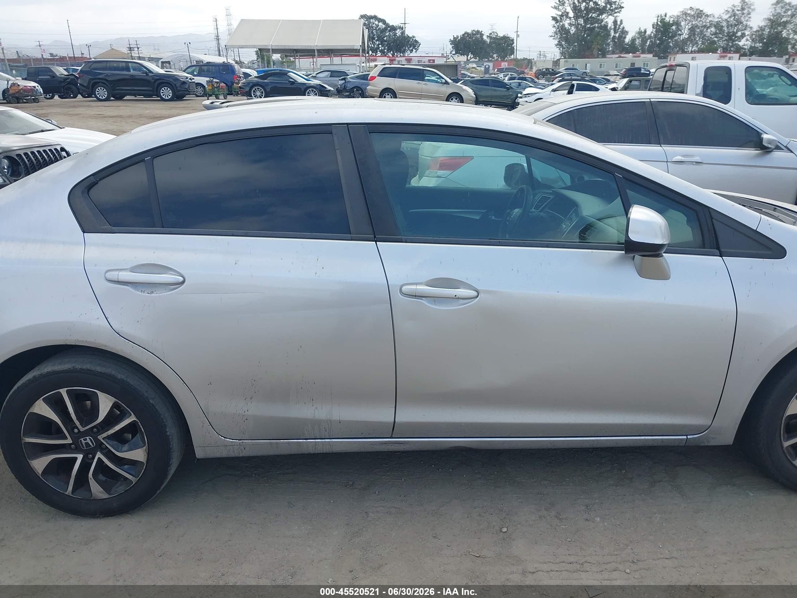 2013 Honda Civic Ex Gray vin: 19XFB2F86DE222472