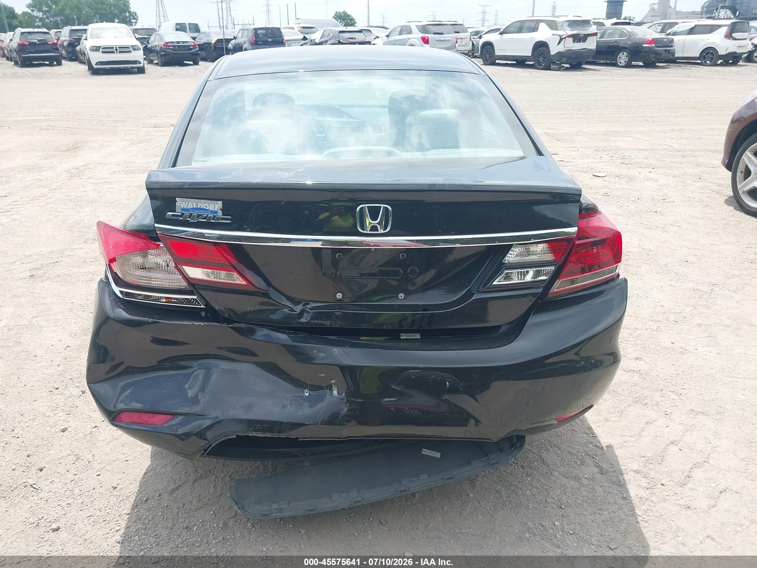 2013 Honda Civic Ex Черный vin: 19XFB2F86DE232886