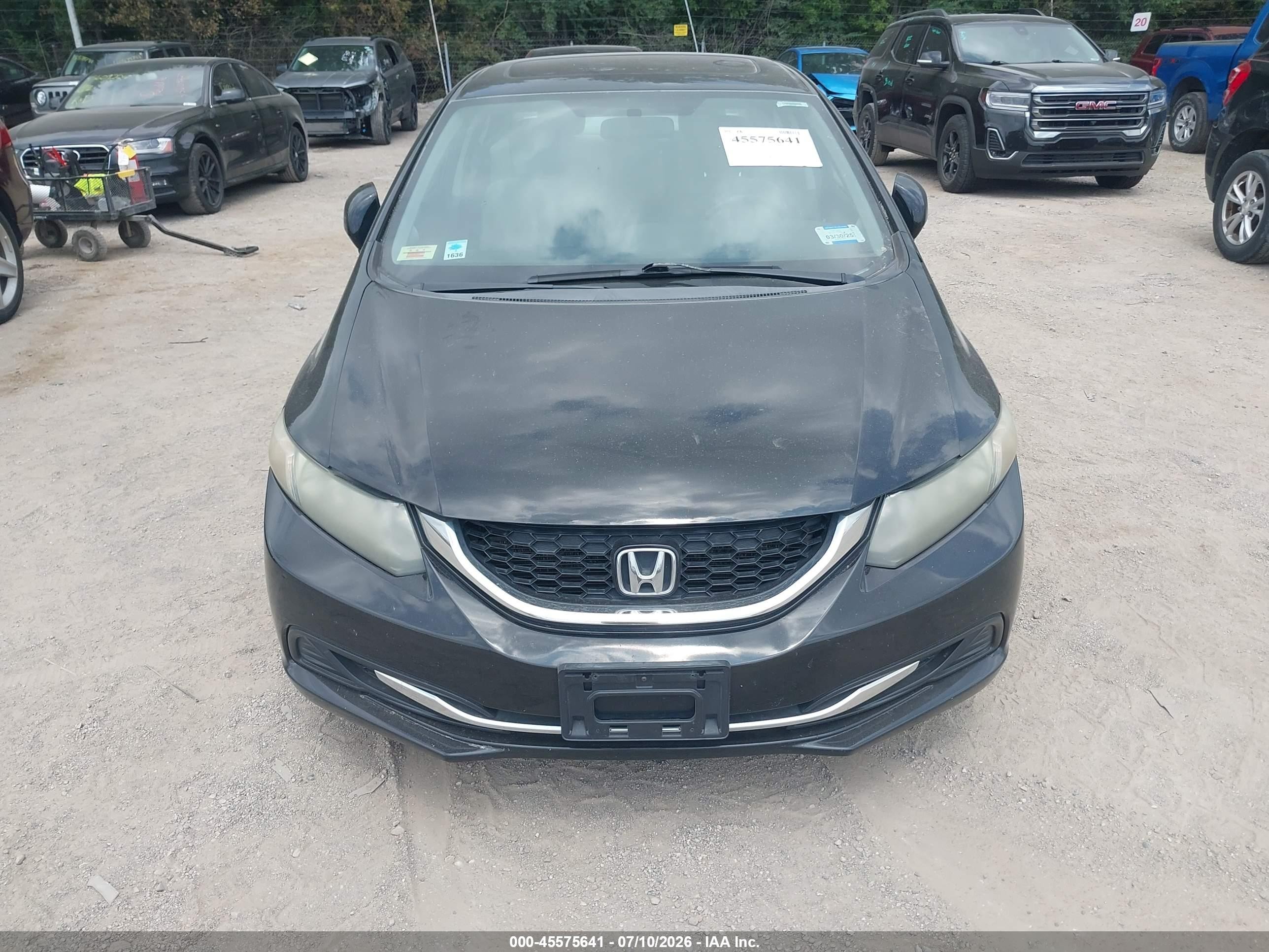 2013 Honda Civic Ex Черный vin: 19XFB2F86DE232886