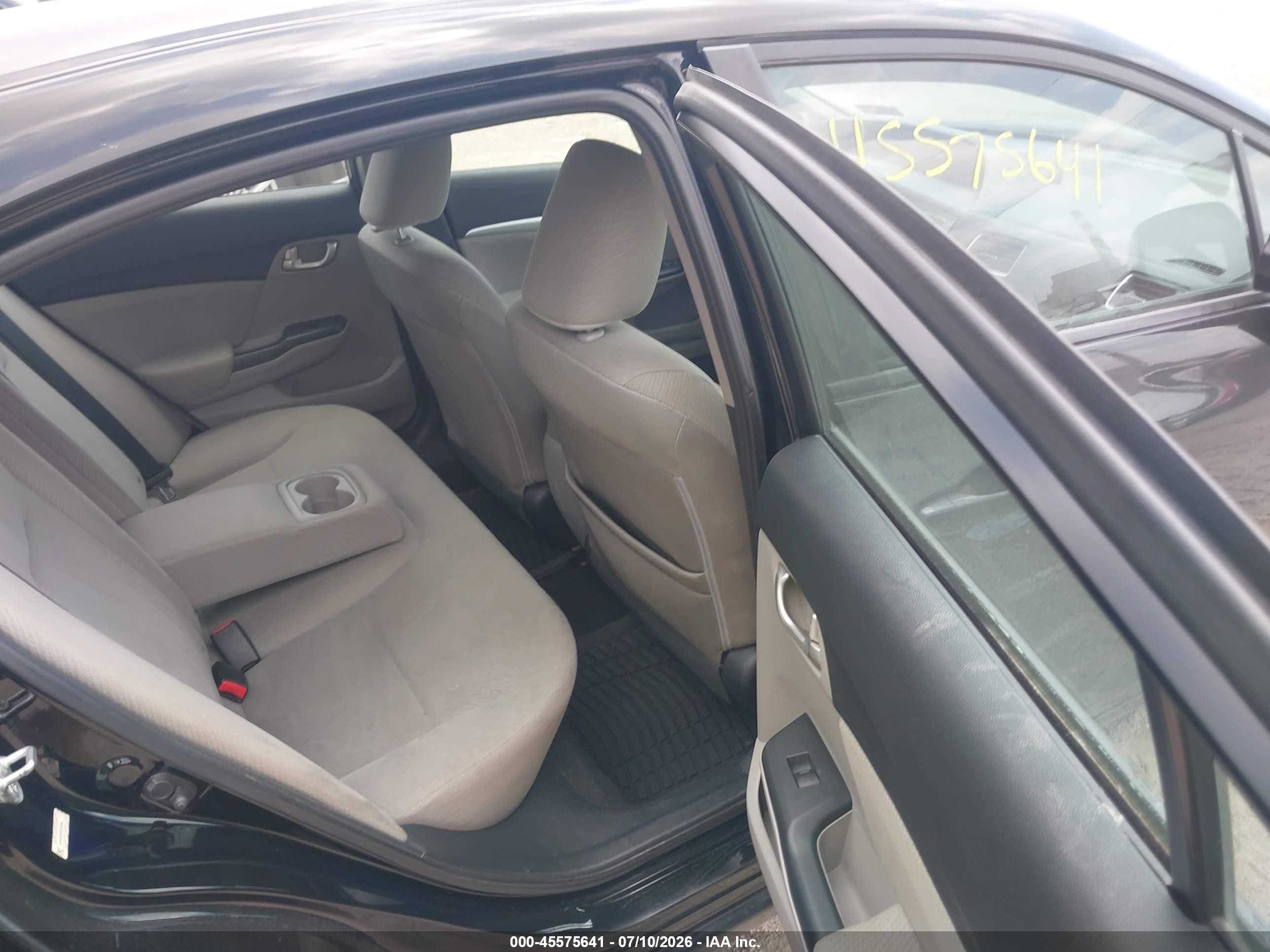 2013 Honda Civic Ex Черный vin: 19XFB2F86DE232886
