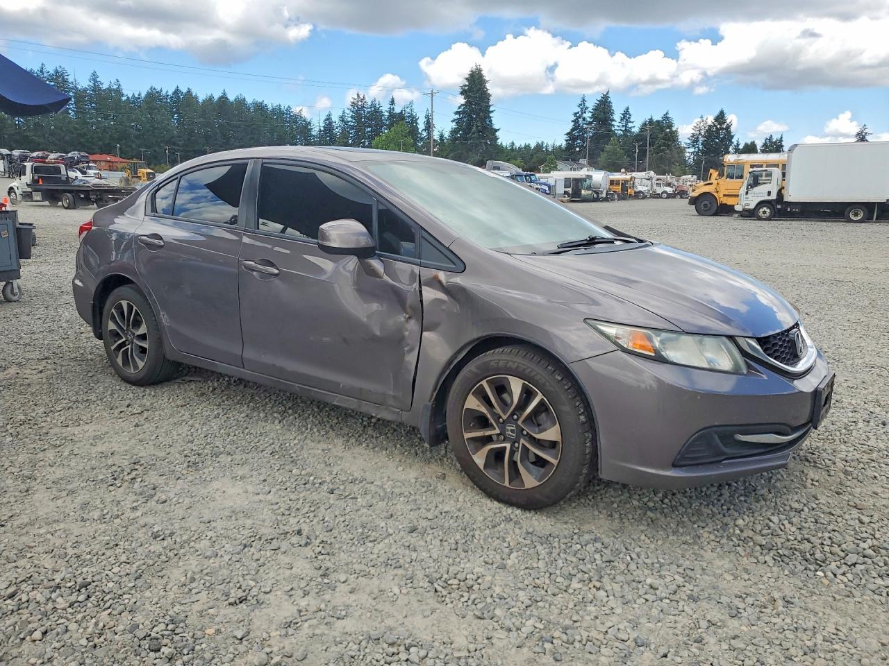 2013 Honda Civic Ex Серый vin: 19XFB2F86DE252815