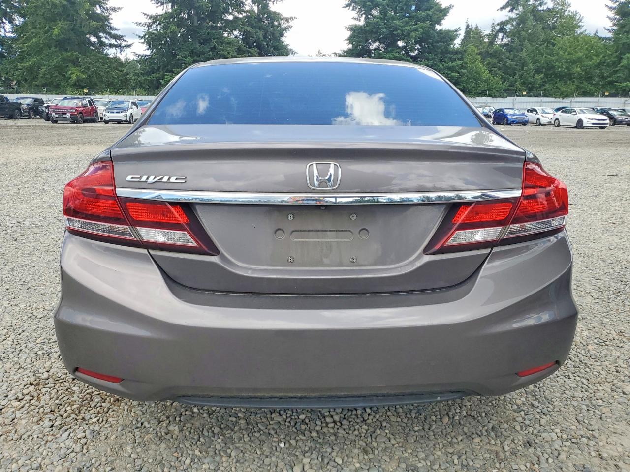 2013 Honda Civic Ex Серый vin: 19XFB2F86DE252815