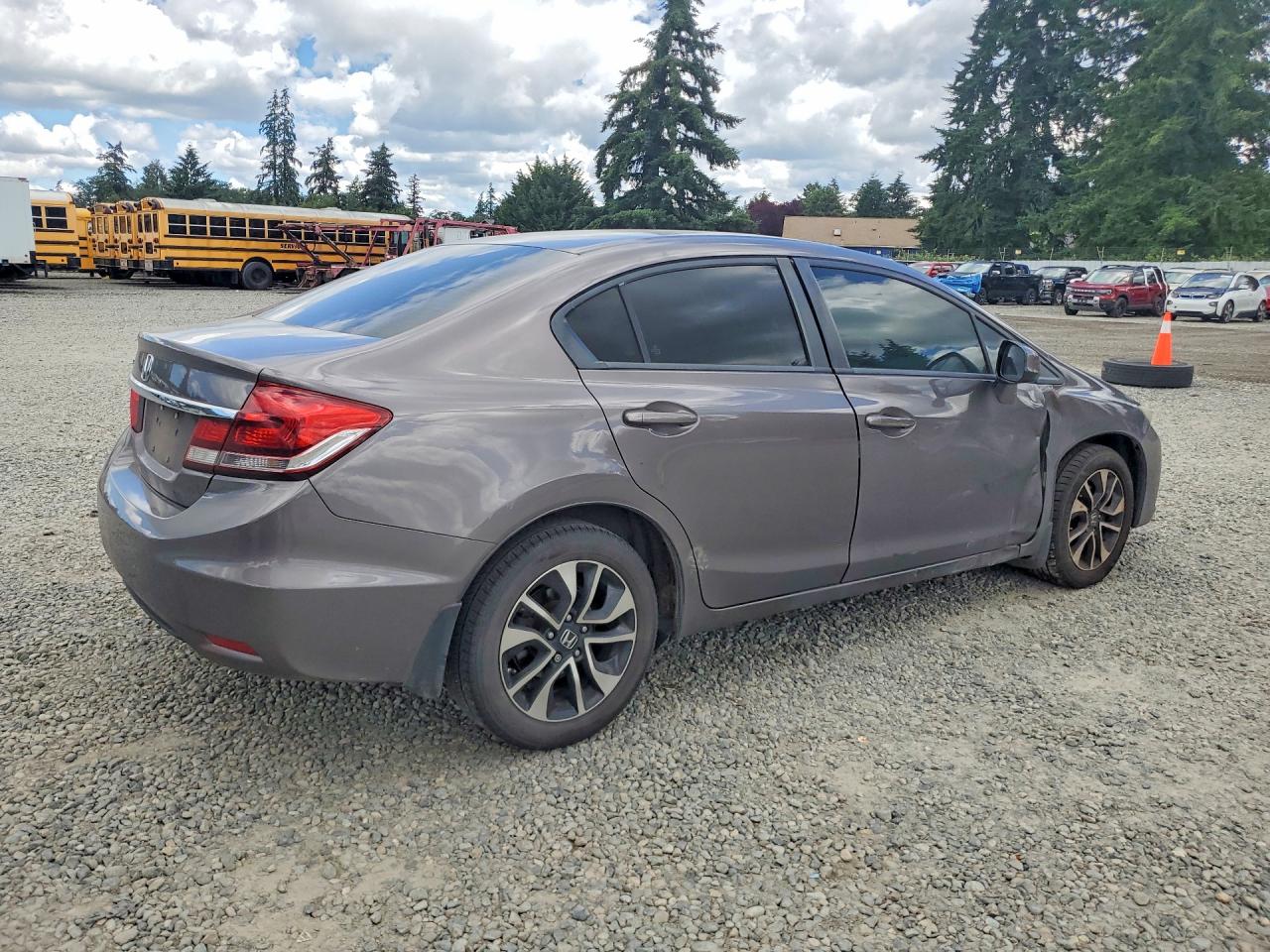2013 Honda Civic Ex Серый vin: 19XFB2F86DE252815