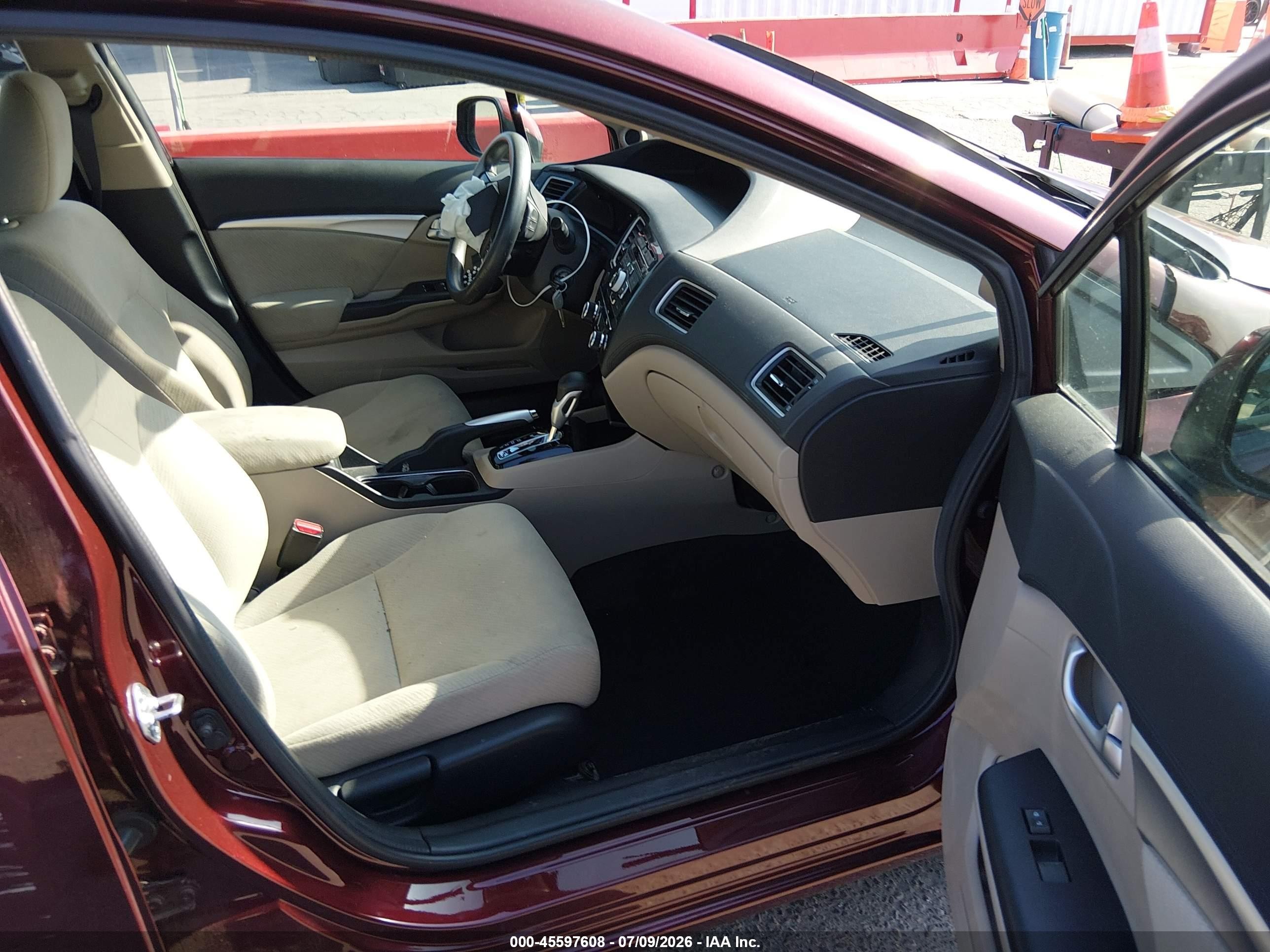 2013 Honda Civic Ex Бордовый vin: 19XFB2F86DE261868