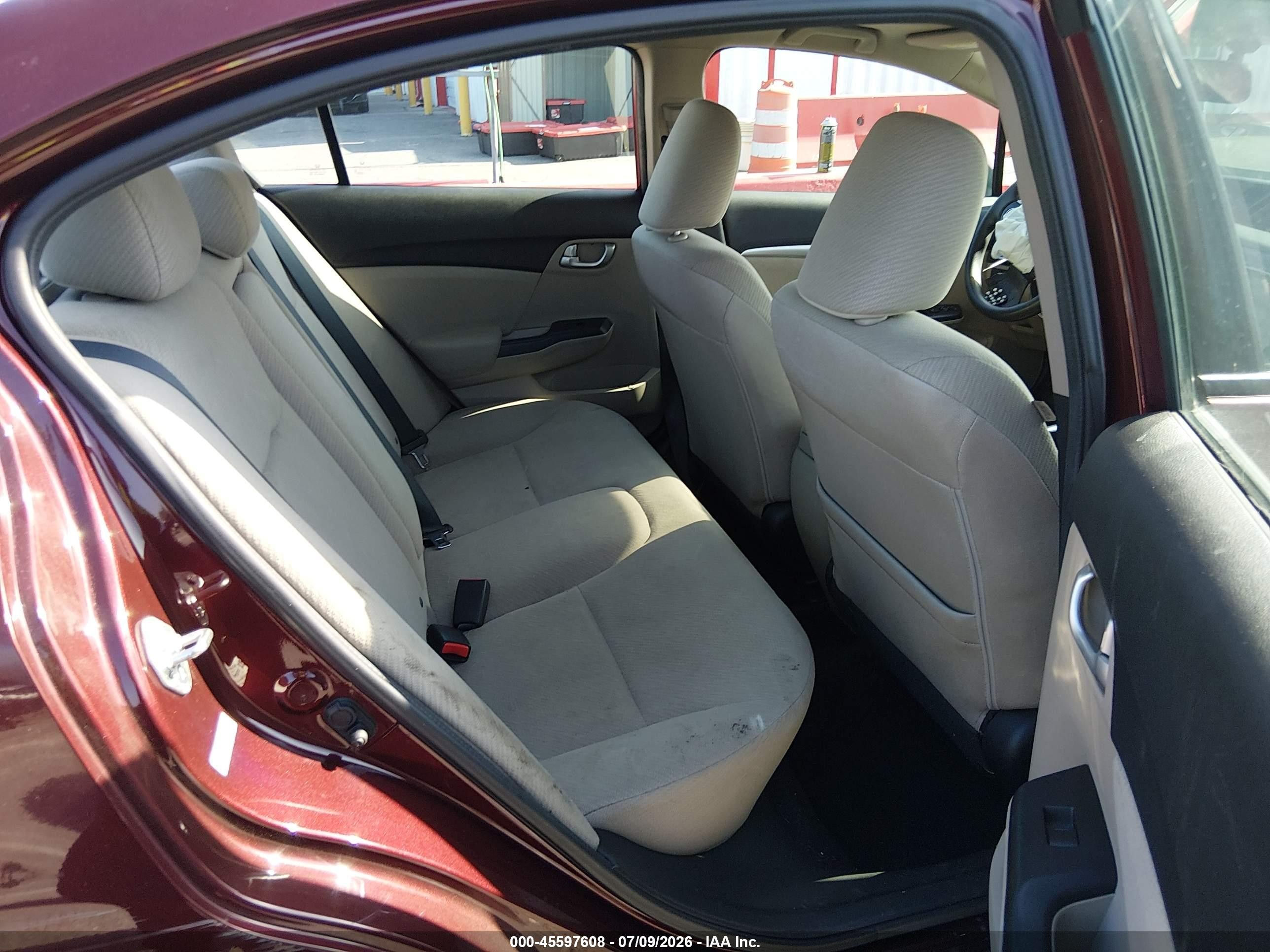 2013 Honda Civic Ex Бордовый vin: 19XFB2F86DE261868