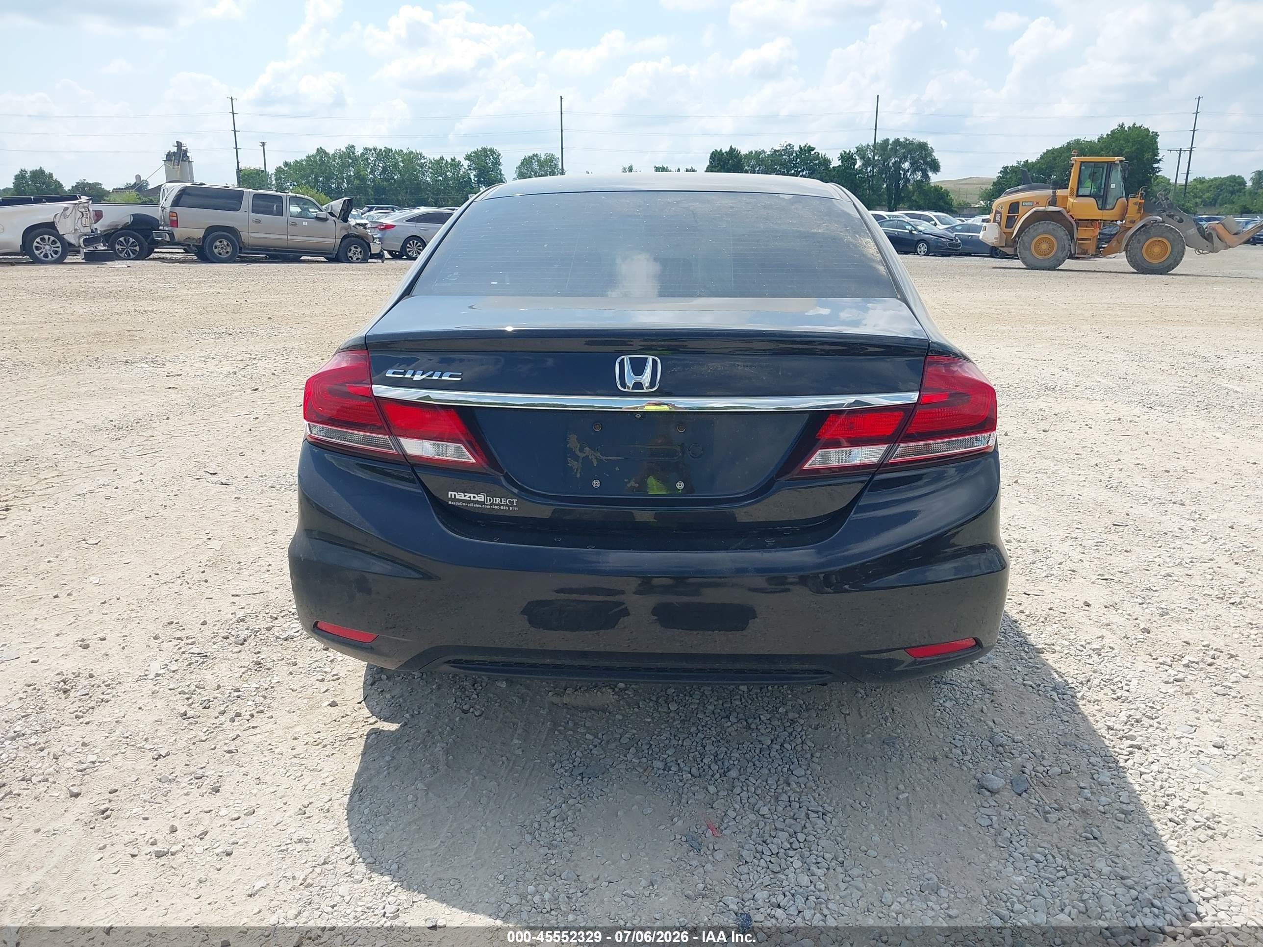 2013 Honda Civic Ex Black vin: 19XFB2F86DE265421