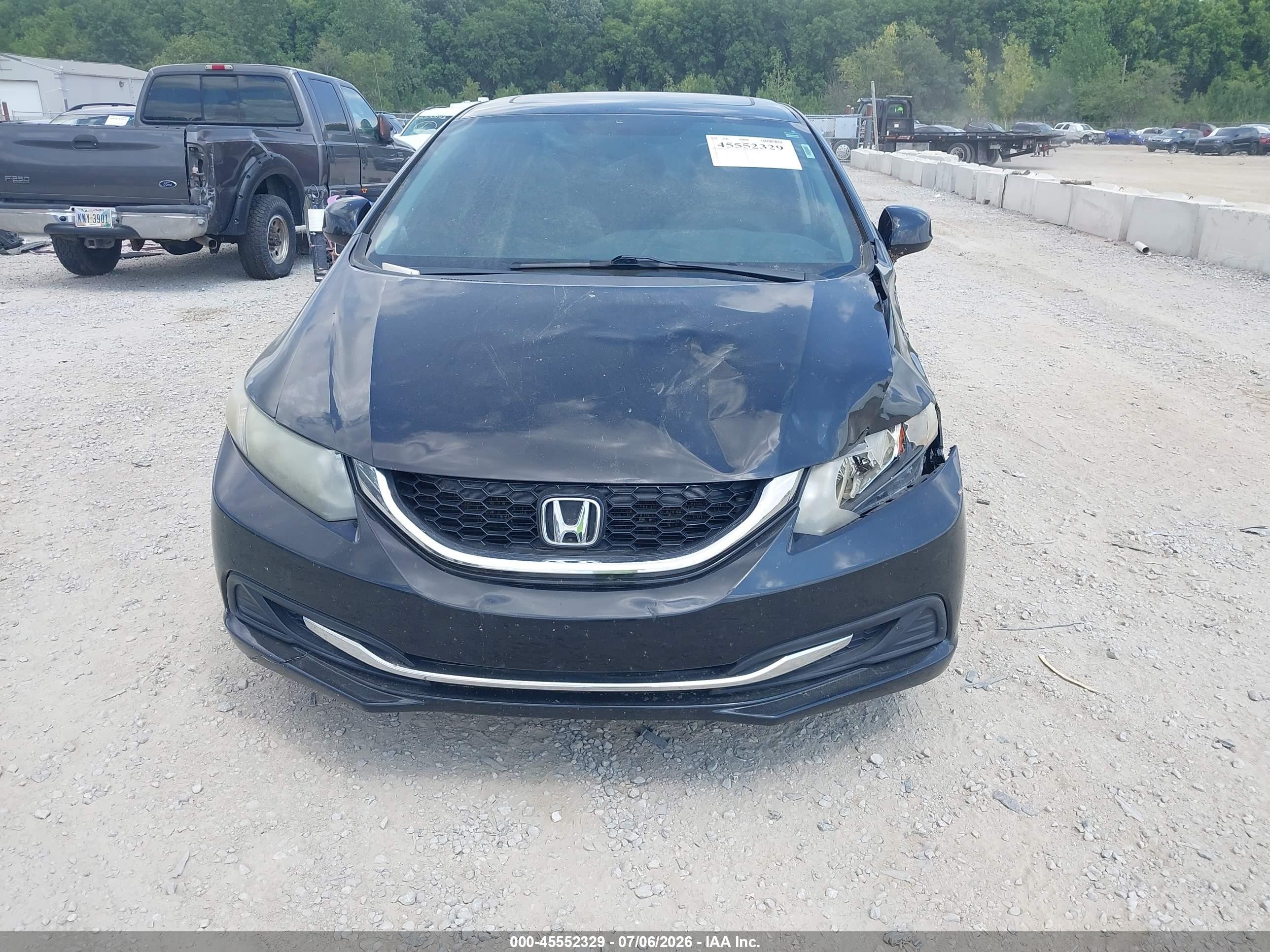 2013 Honda Civic Ex Black vin: 19XFB2F86DE265421