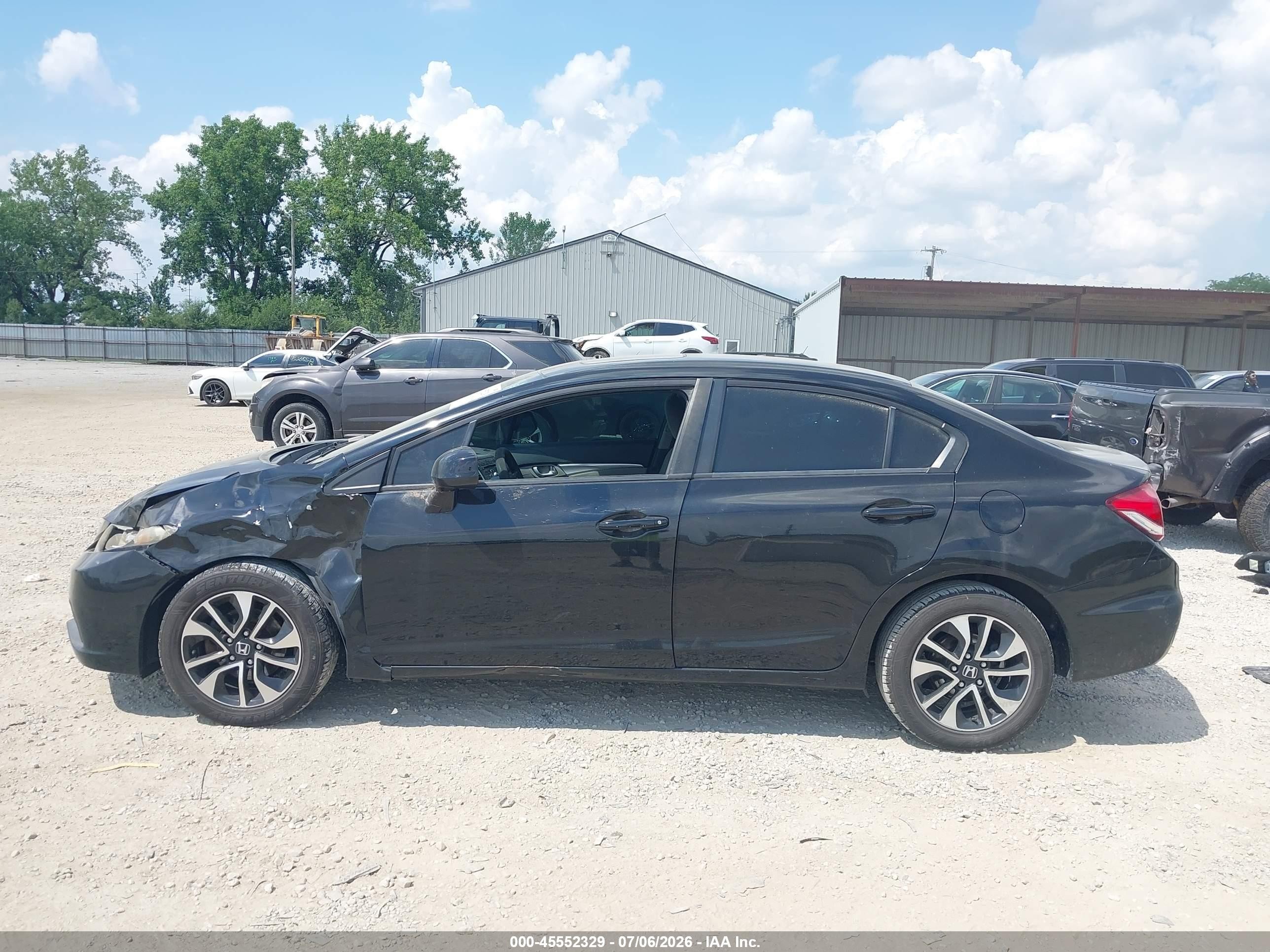 2013 Honda Civic Ex Black vin: 19XFB2F86DE265421