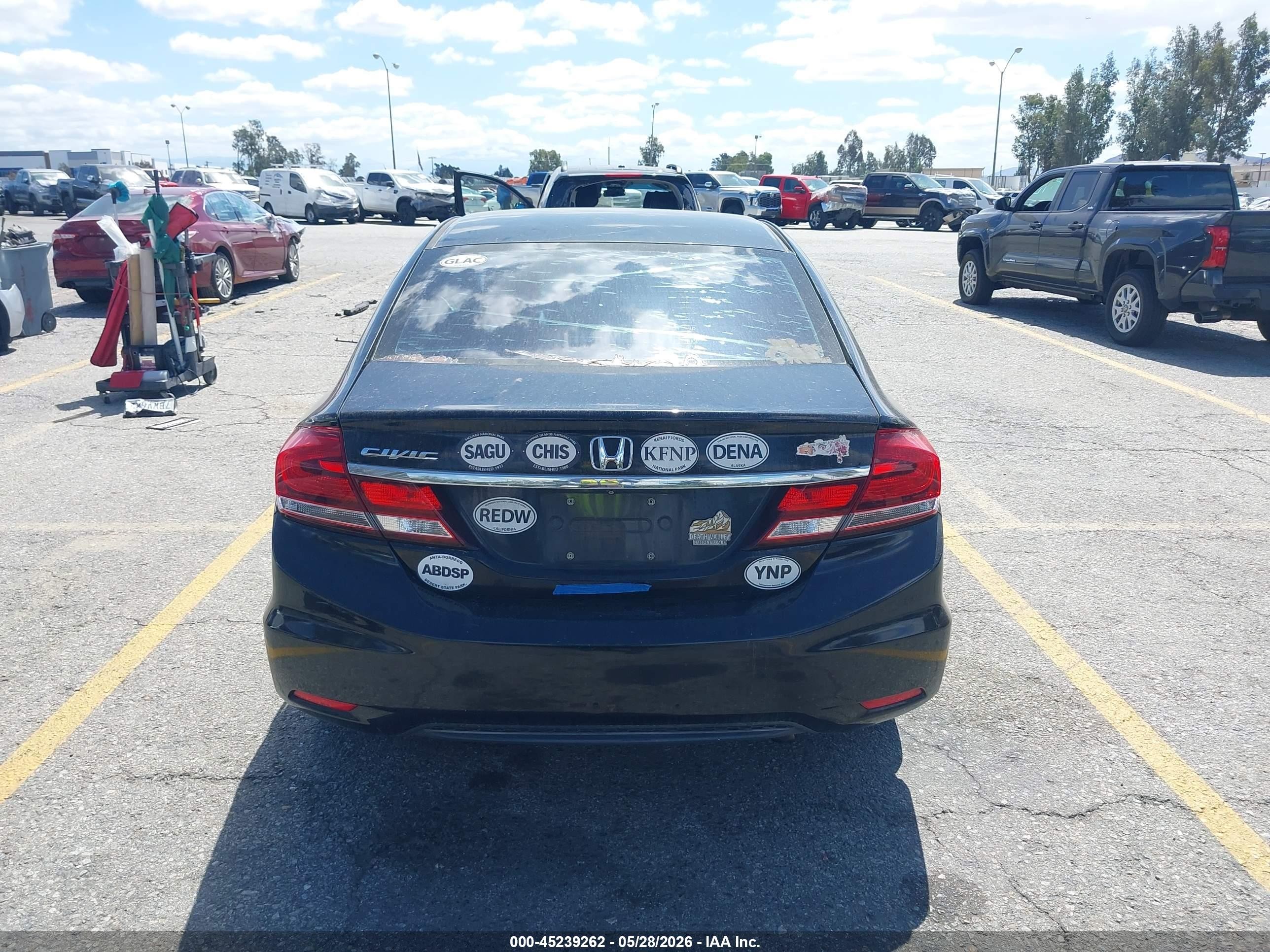 2013 Honda Civic Ex Black vin: 19XFB2F86DE267377