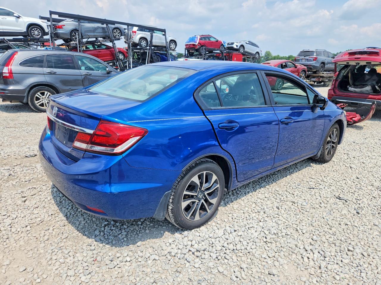 2014 Honda Civic Ex Blue vin: 19XFB2F86EE016358