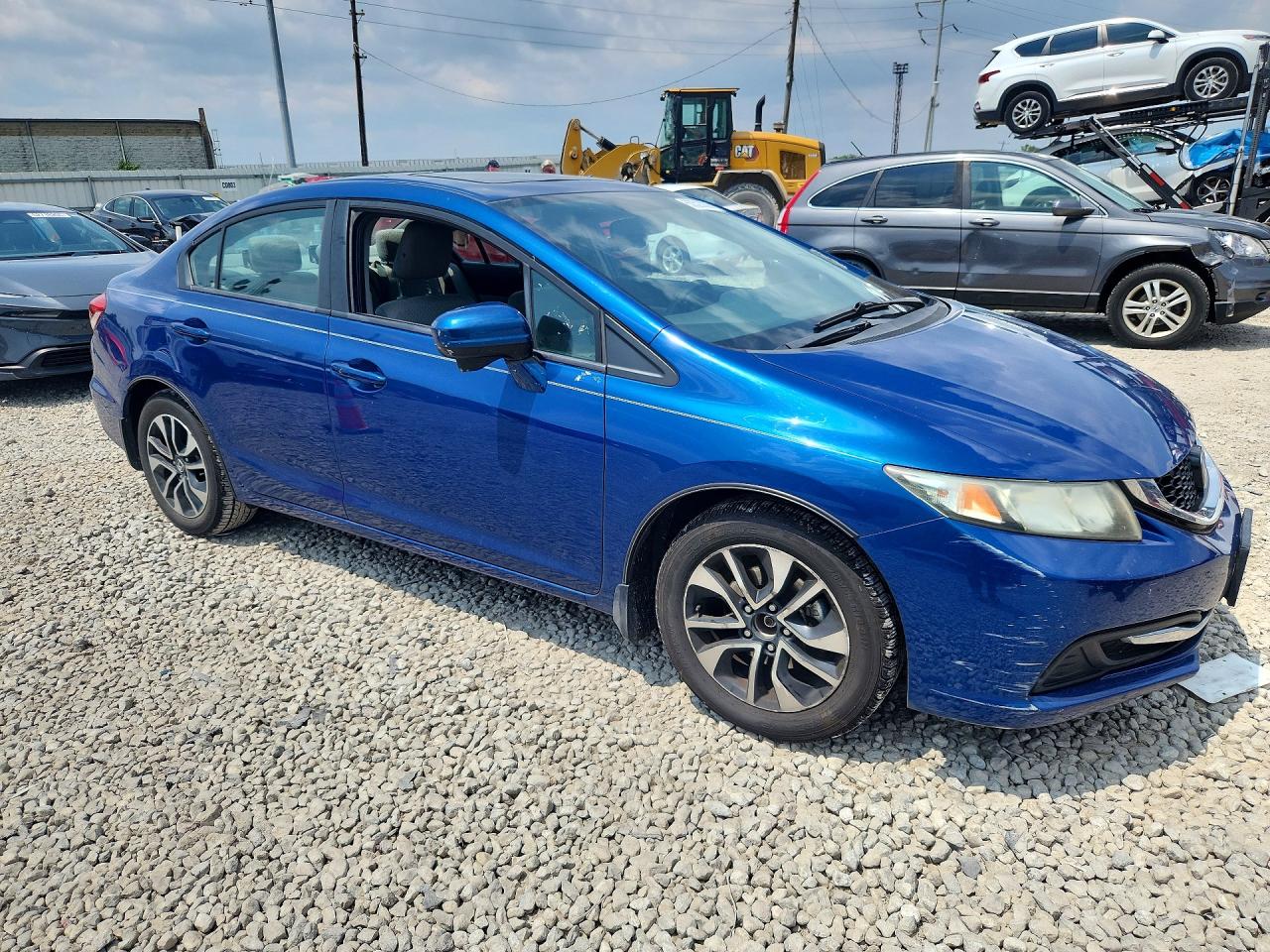 2014 Honda Civic Ex Blue vin: 19XFB2F86EE016358