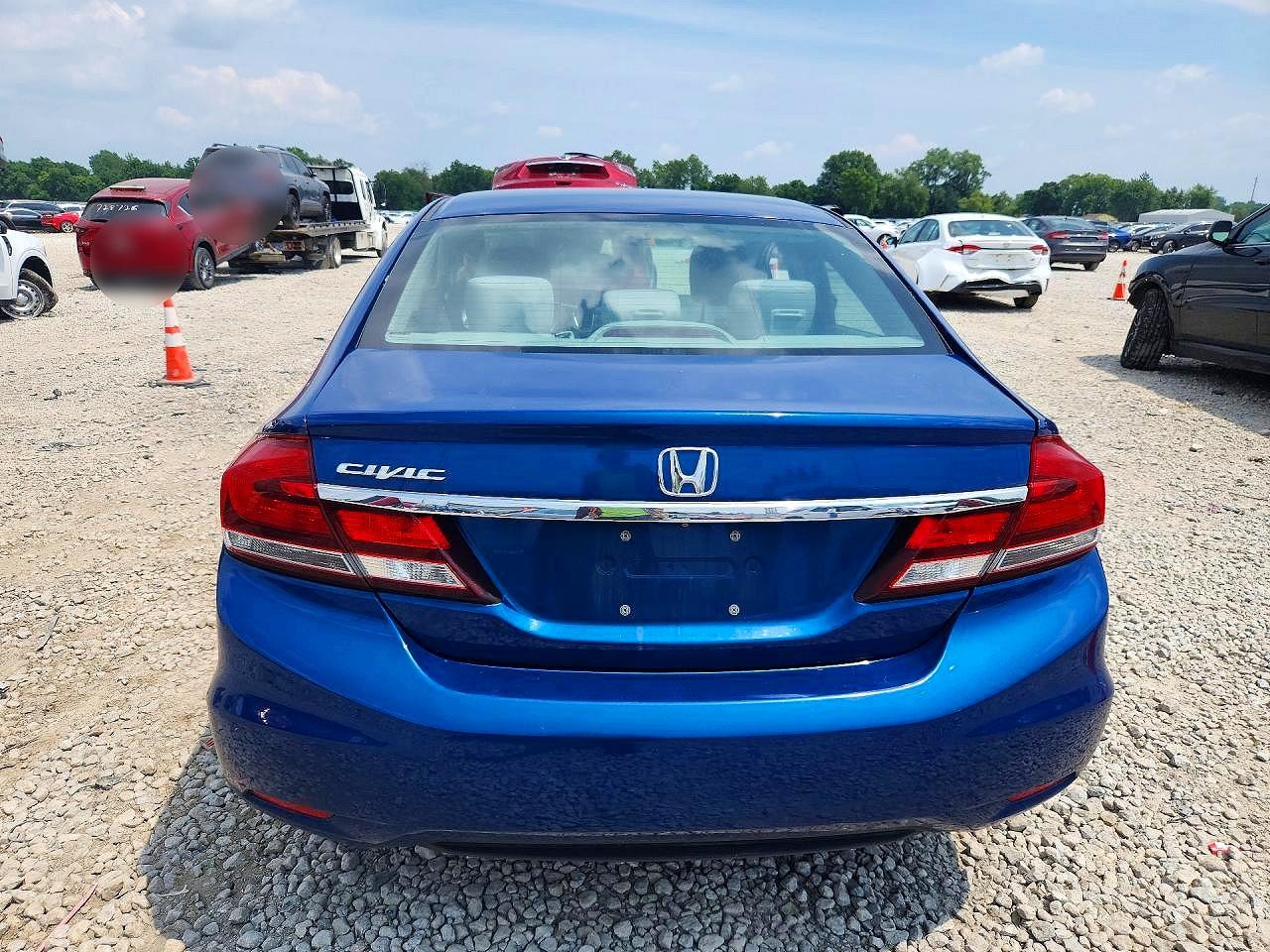 2014 Honda Civic Ex Blue vin: 19XFB2F86EE016358
