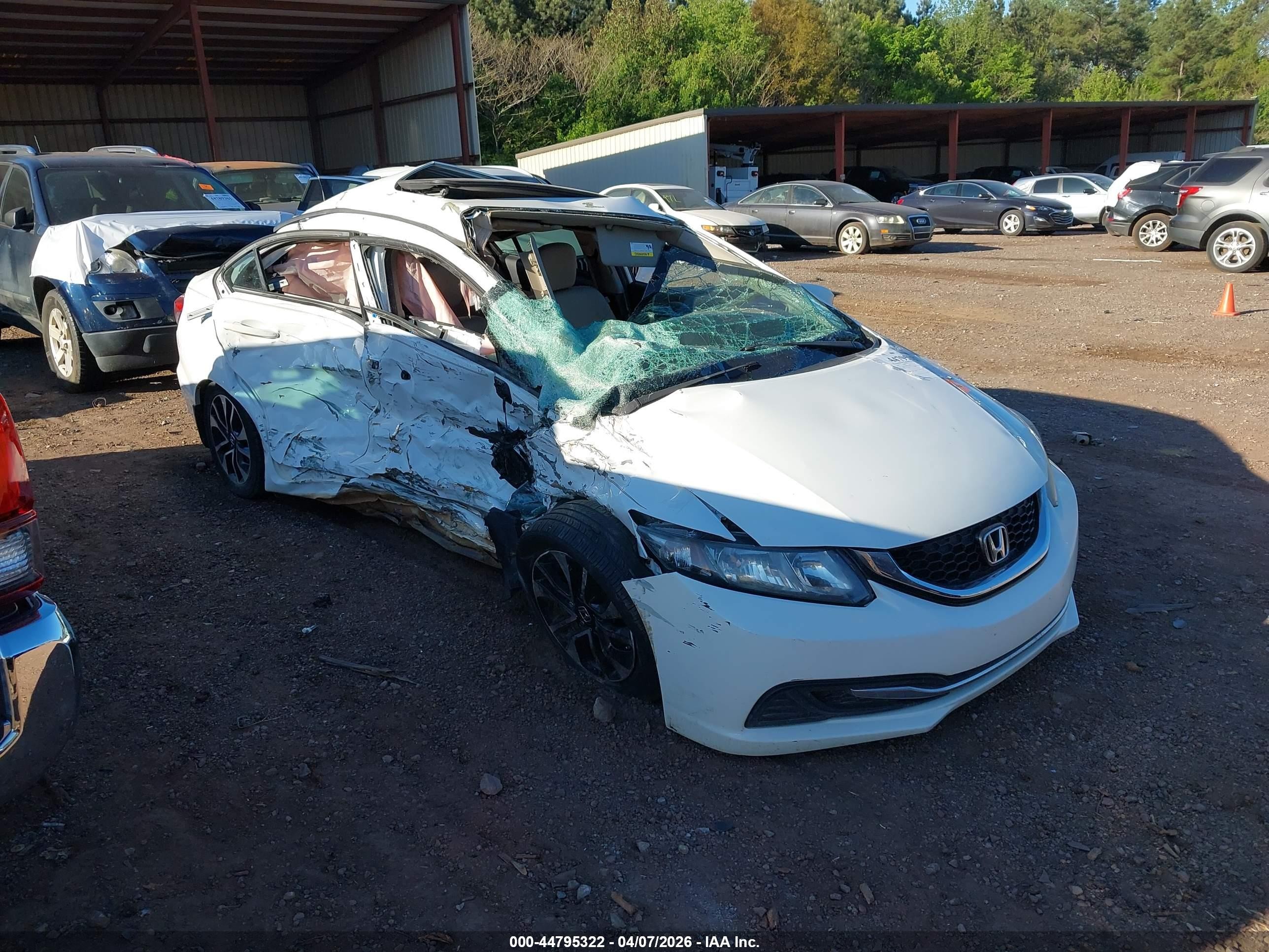 2014 Honda Civic Ex White vin: 19XFB2F86EE023553