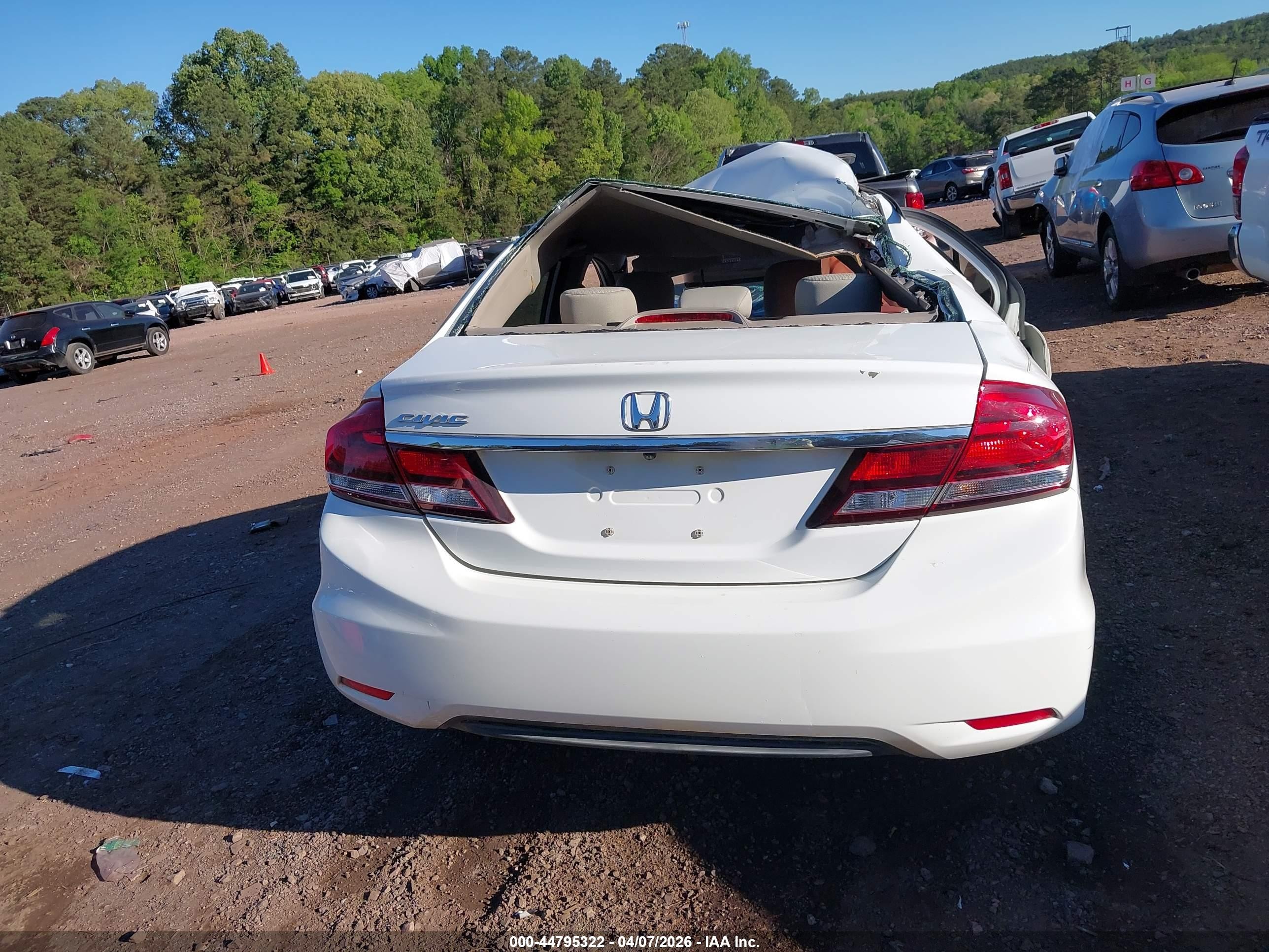 2014 Honda Civic Ex White vin: 19XFB2F86EE023553