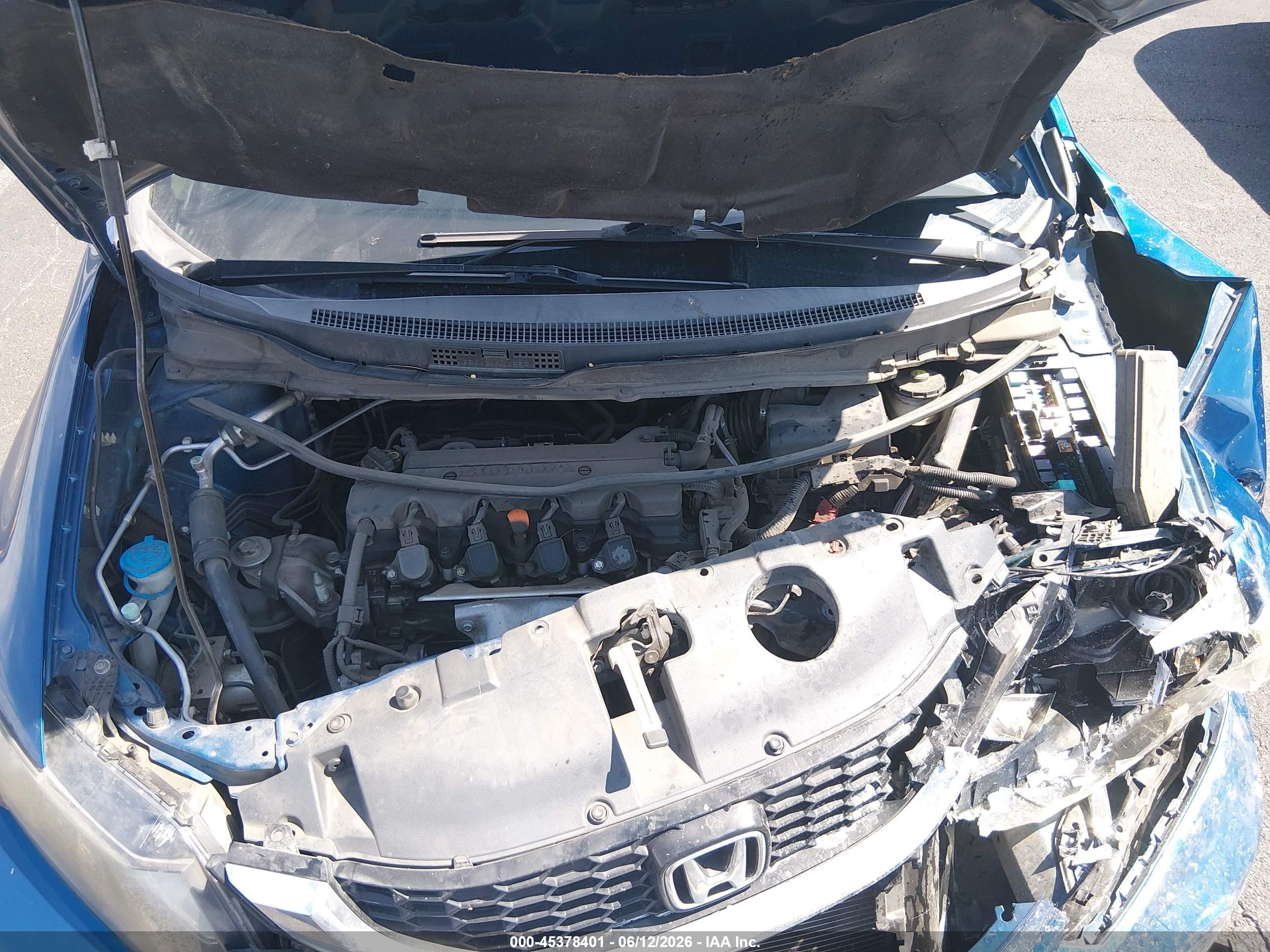 2014 Honda Civic Ex Синий vin: 19XFB2F86EE028736