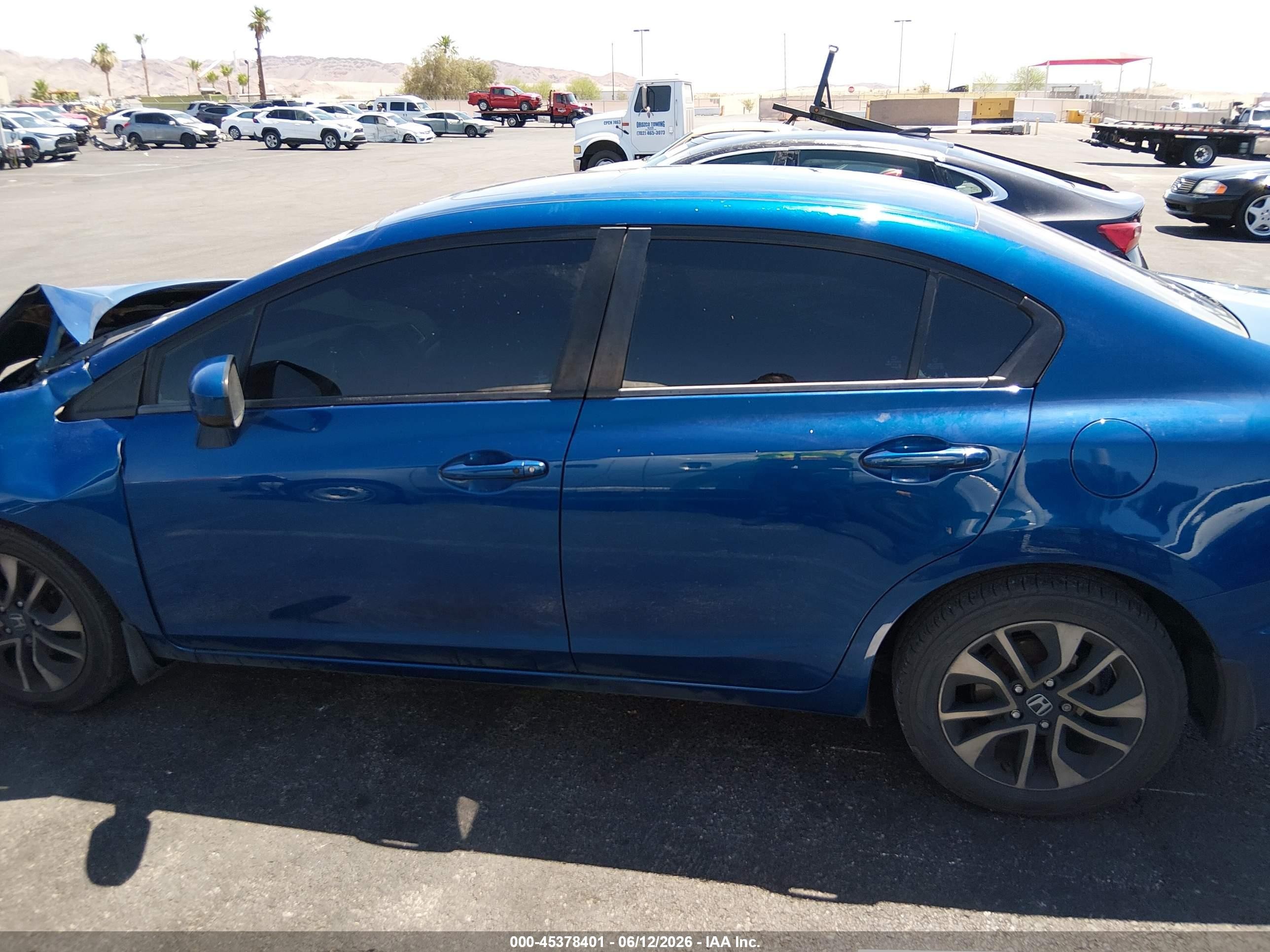 2014 Honda Civic Ex Синий vin: 19XFB2F86EE028736