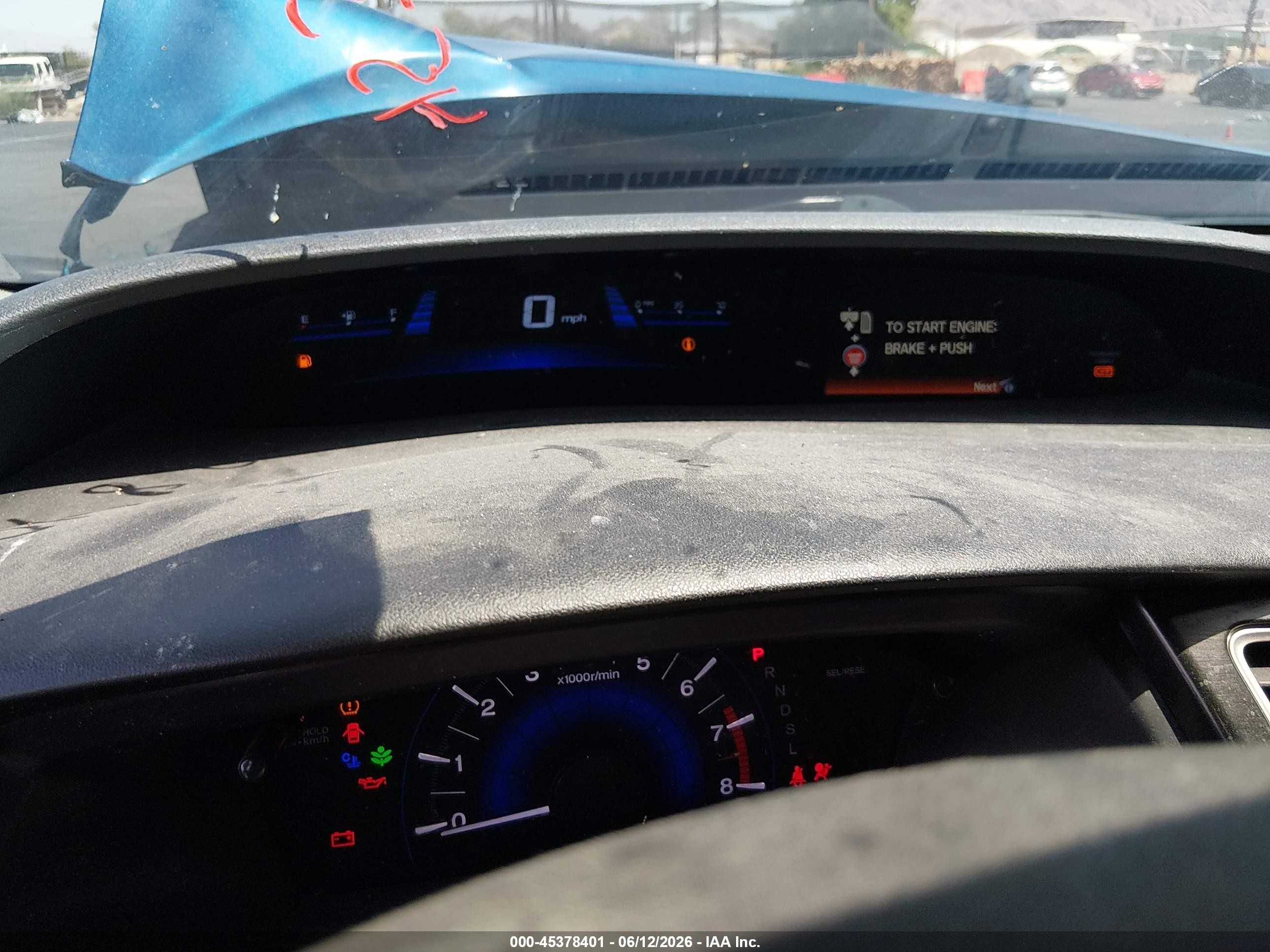 2014 Honda Civic Ex Синий vin: 19XFB2F86EE028736