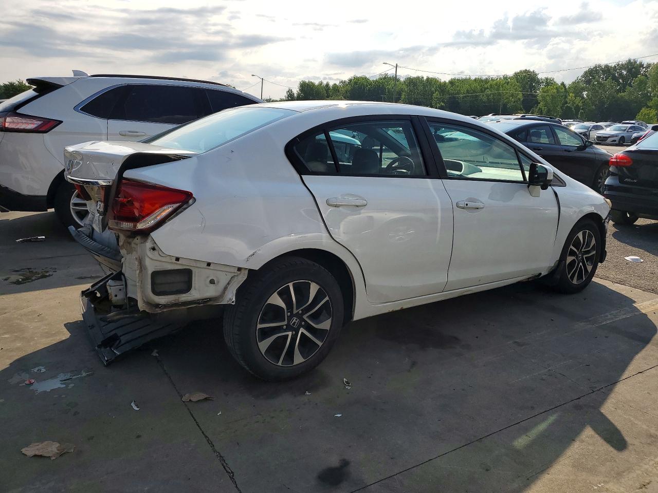 2014 Honda Civic Ex White vin: 19XFB2F86EE037355