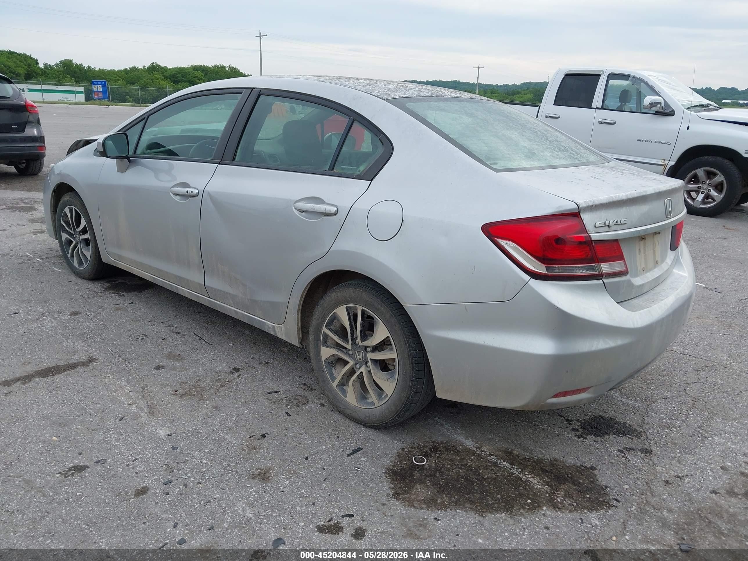 2014 Honda Civic Ex Gray vin: 19XFB2F86EE064748