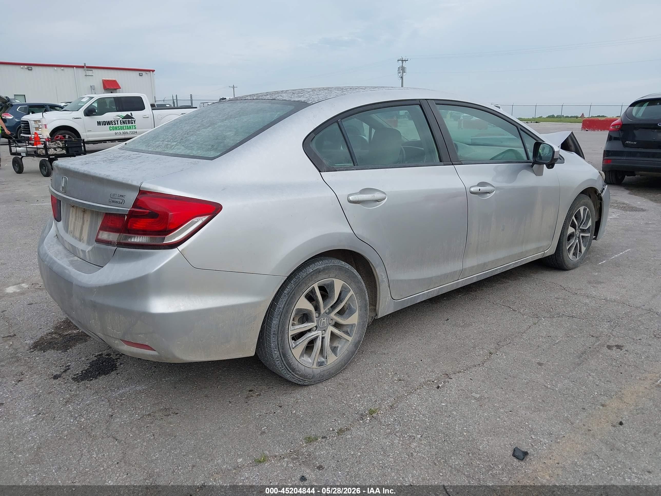 2014 Honda Civic Ex Gray vin: 19XFB2F86EE064748