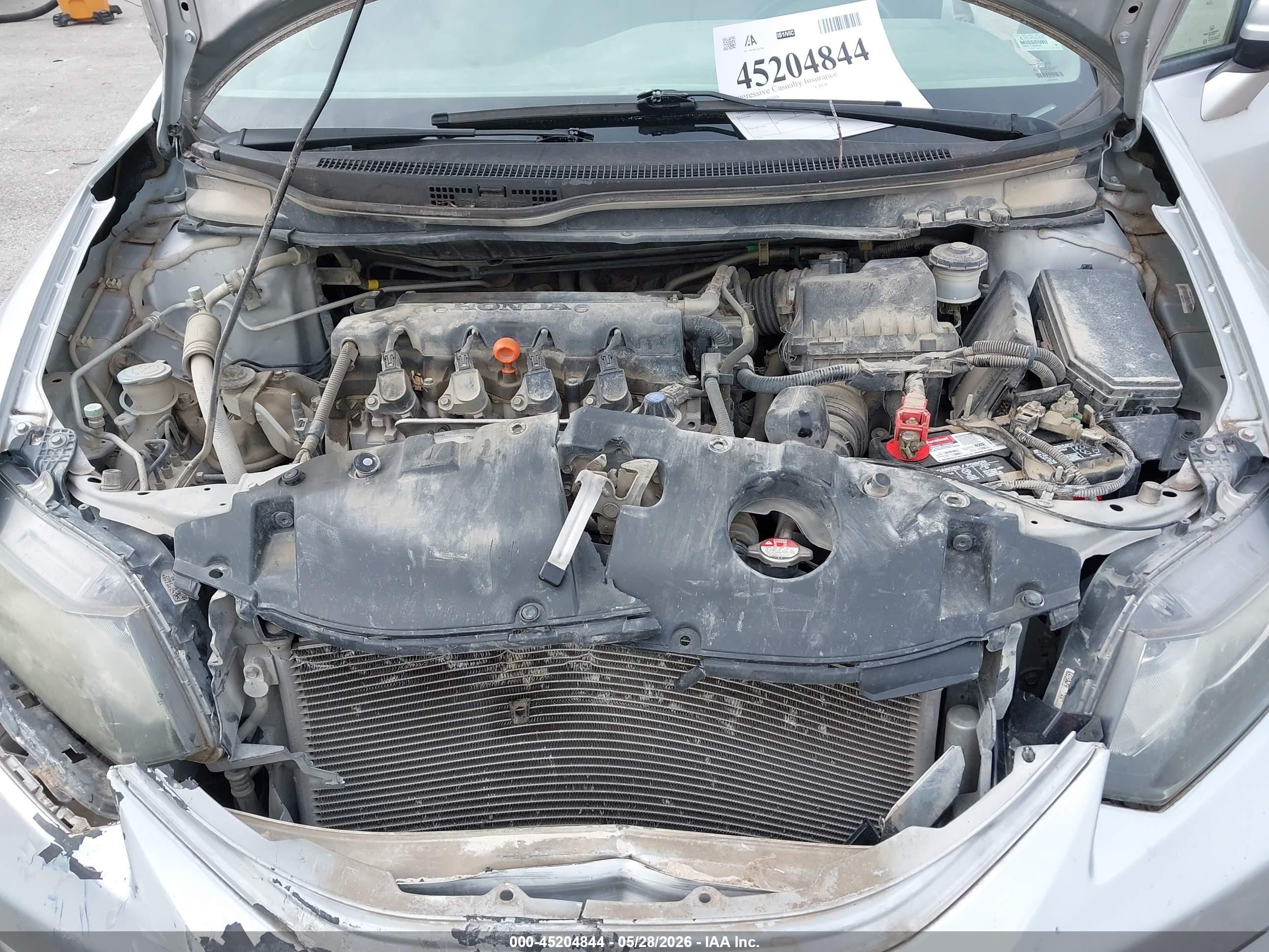 2014 Honda Civic Ex Gray vin: 19XFB2F86EE064748