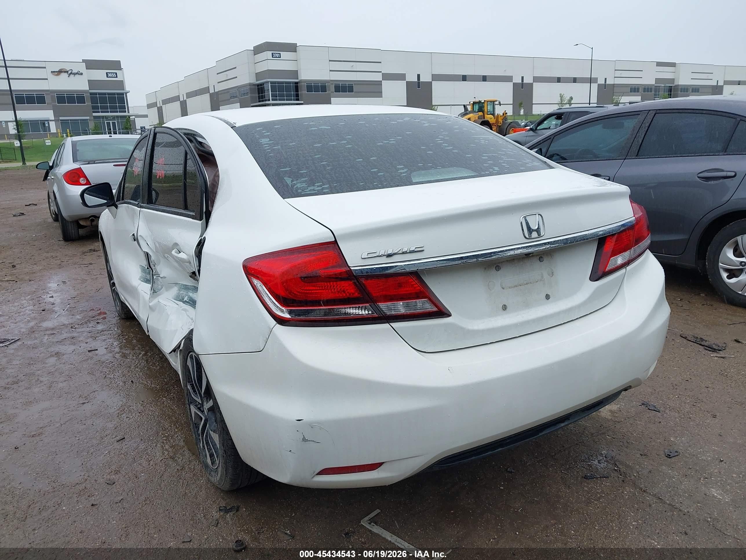 2014 Honda Civic Ex White vin: 19XFB2F86EE067374
