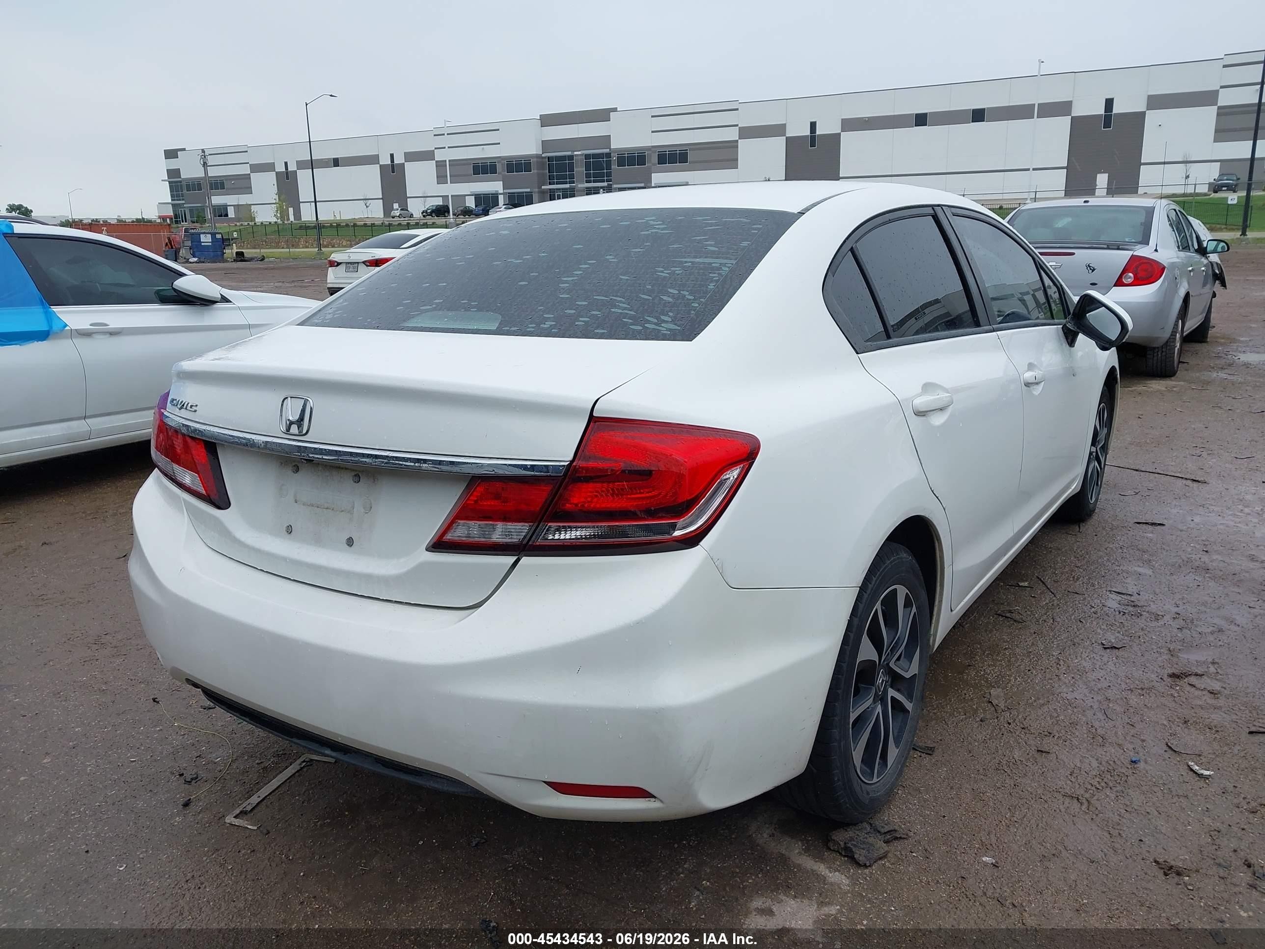 2014 Honda Civic Ex White vin: 19XFB2F86EE067374