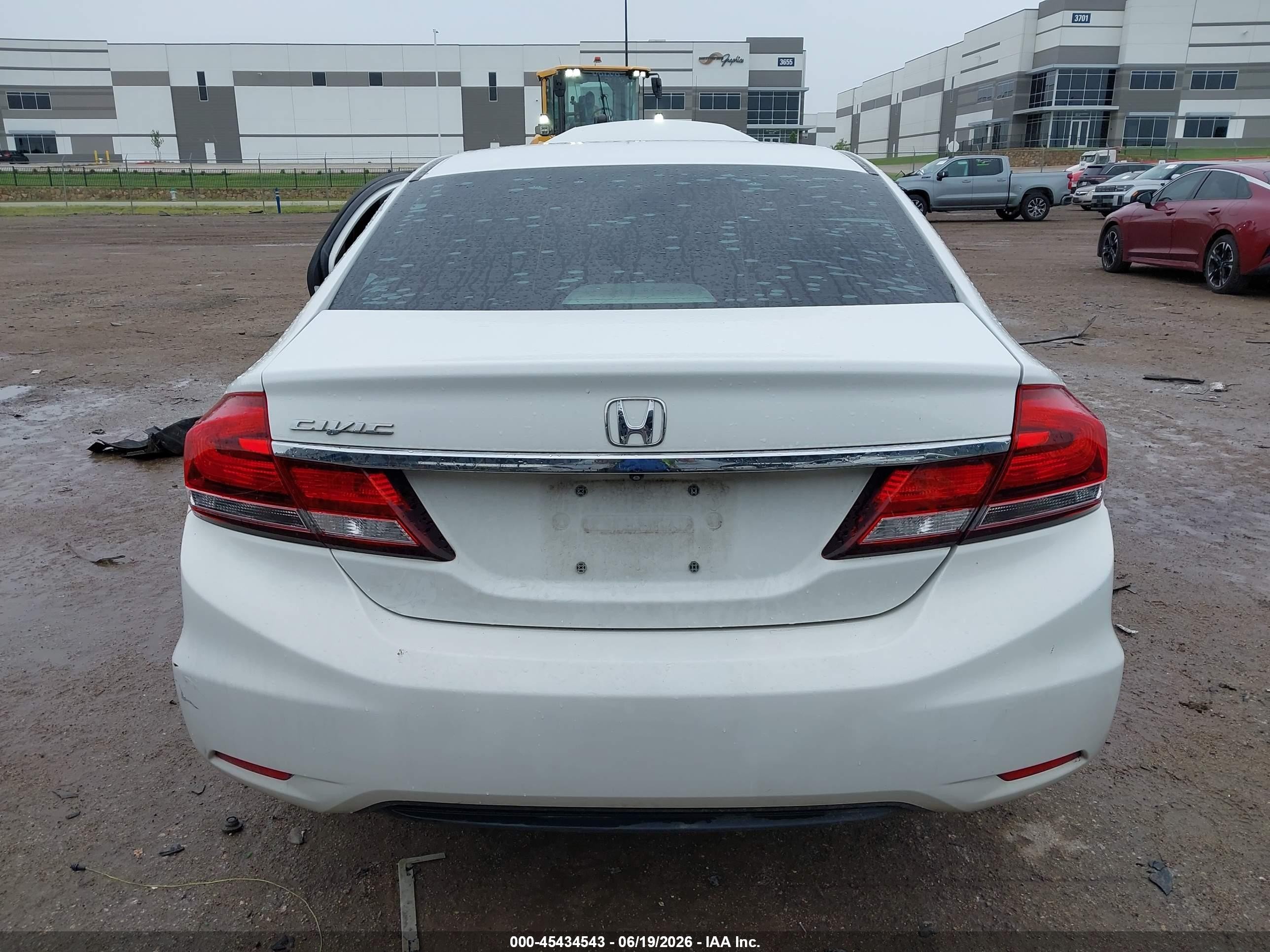 2014 Honda Civic Ex White vin: 19XFB2F86EE067374